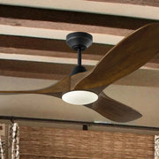 Maverick Smart 52" Black & Walnut LED Ceiling Fan with Remote