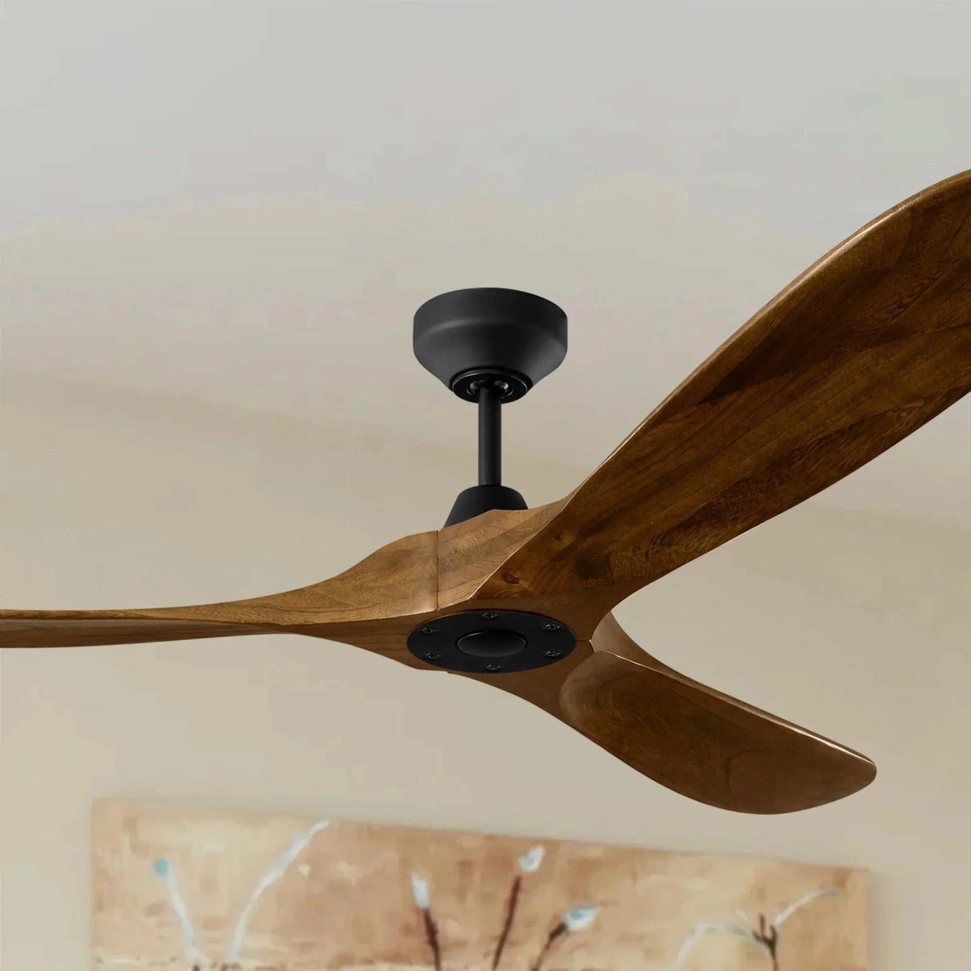 Maverick Smart 60" Black & Walnut Ceiling Fan with Remote