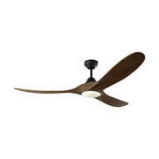 Maverick Smart 60" Black & Walnut LED Ceiling Fan with Remote