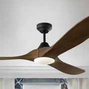 Maverick Smart 60" Black & Walnut LED Ceiling Fan with Remote