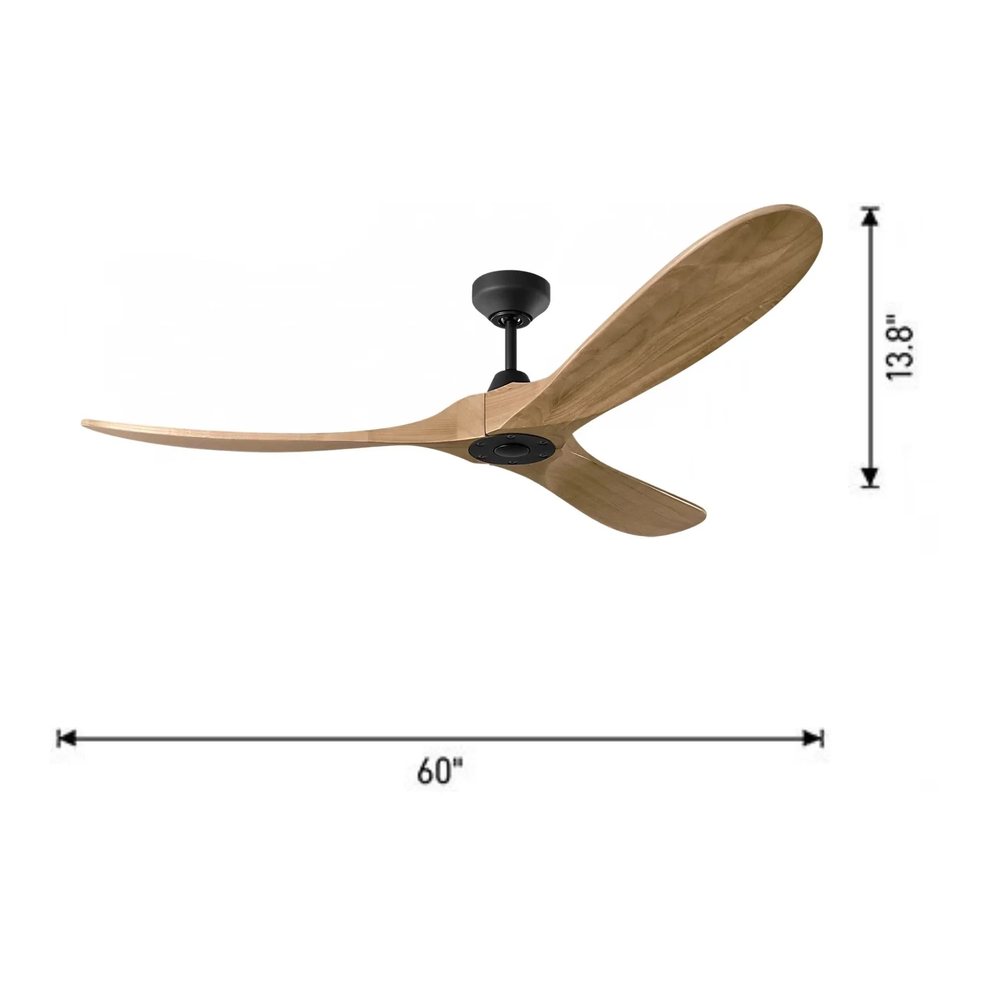 Maverick Smart 60" Black & Honey Ceiling Fan with Remote