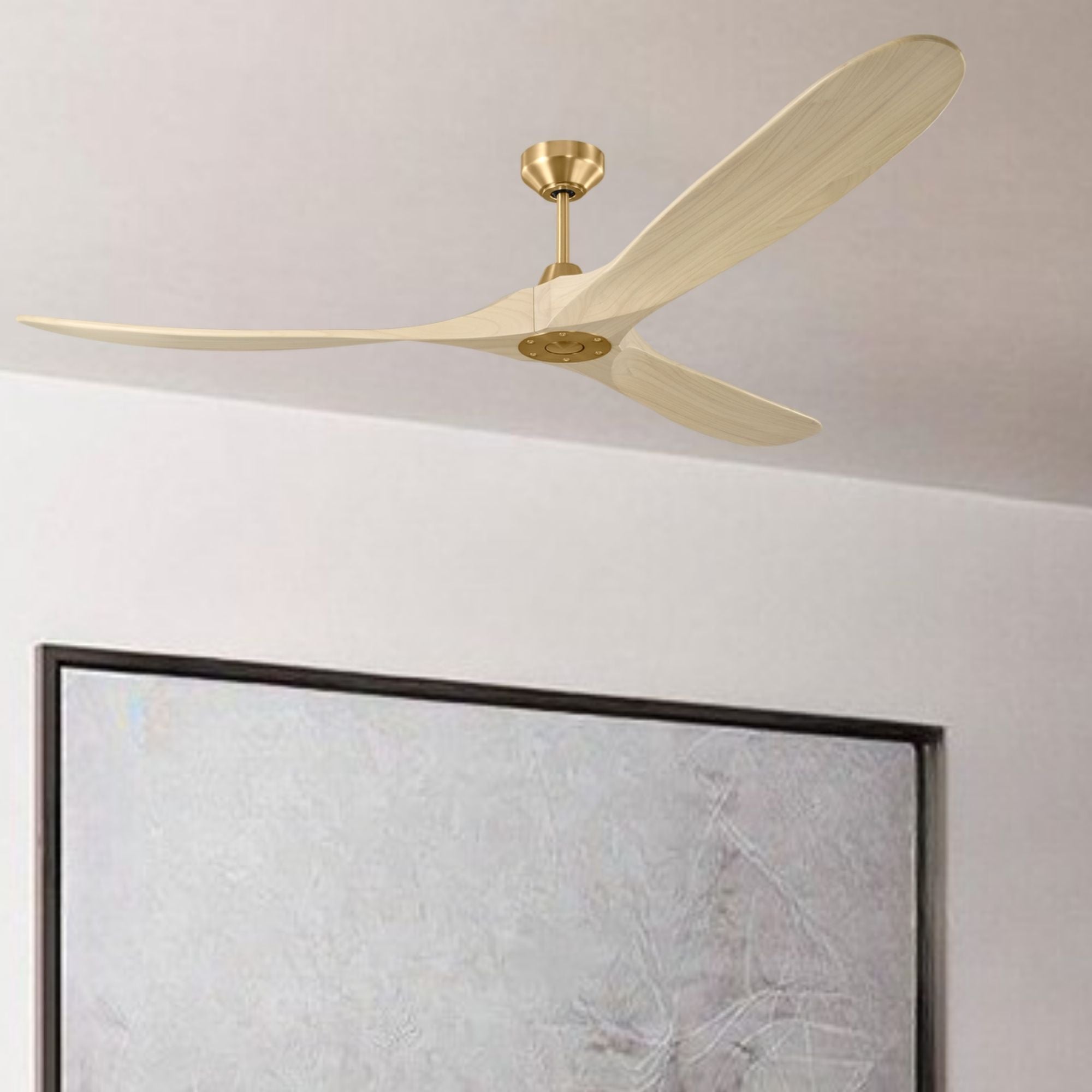 Maverick Smart 70" Burnished Brass Ceiling Fan with Remote