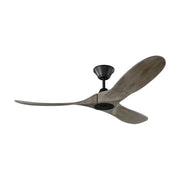 Maverick 52" Aged Pewter Damp Rated Ceiling Fan with Remote