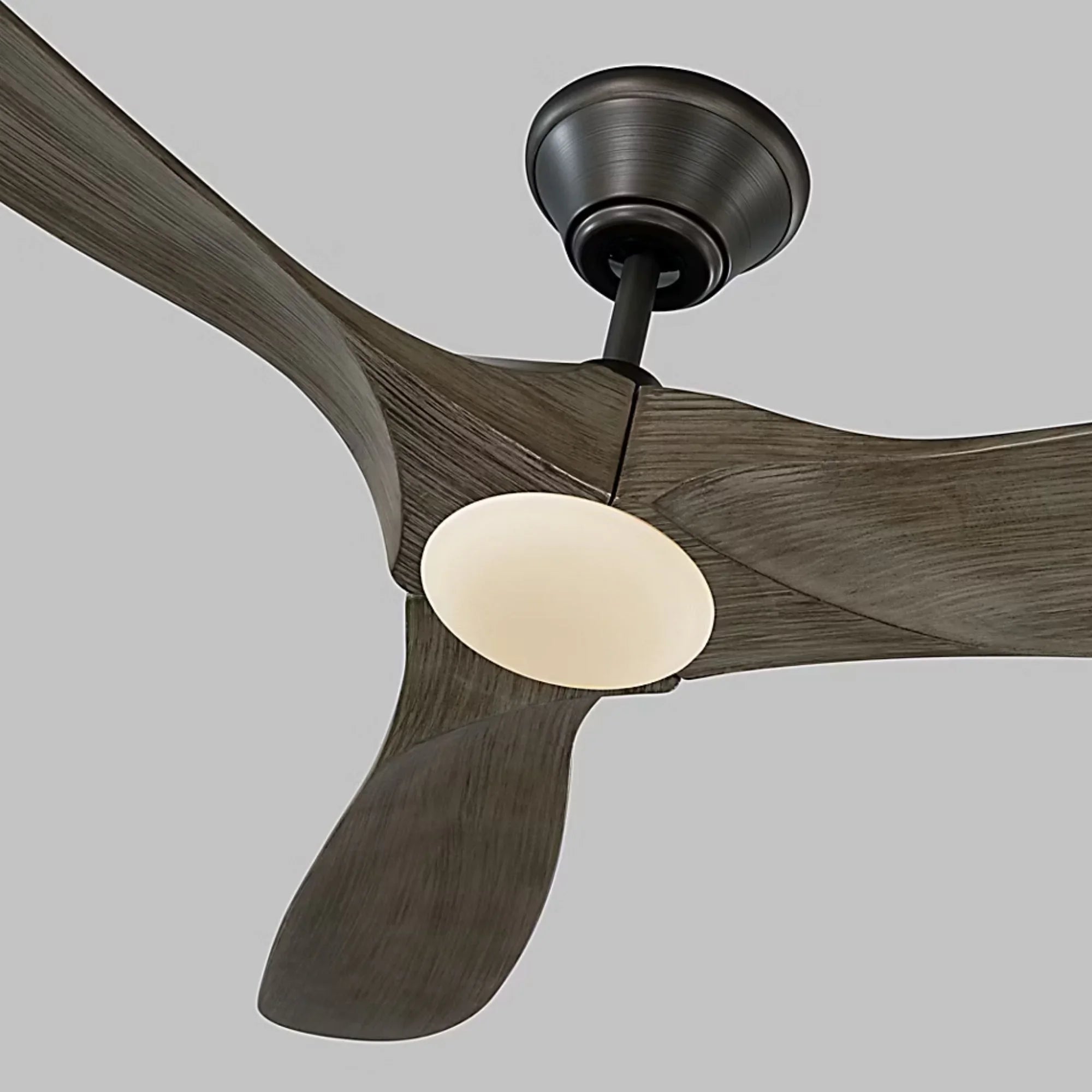 Maverick 52" Aged Pewter Damp Rated LED Ceiling Fan with Remote