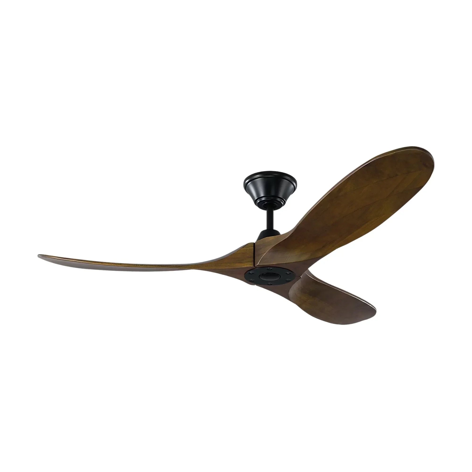 Maverick 52" Black & Walnut Damp Rated Ceiling Fan with Remote