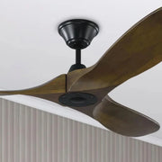 Maverick 52" Black & Walnut Damp Rated Ceiling Fan with Remote