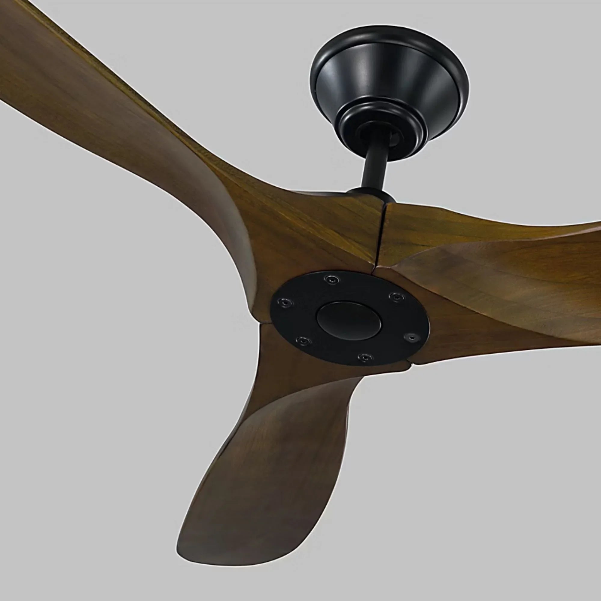 Maverick 52" Black & Walnut Damp Rated Ceiling Fan with Remote