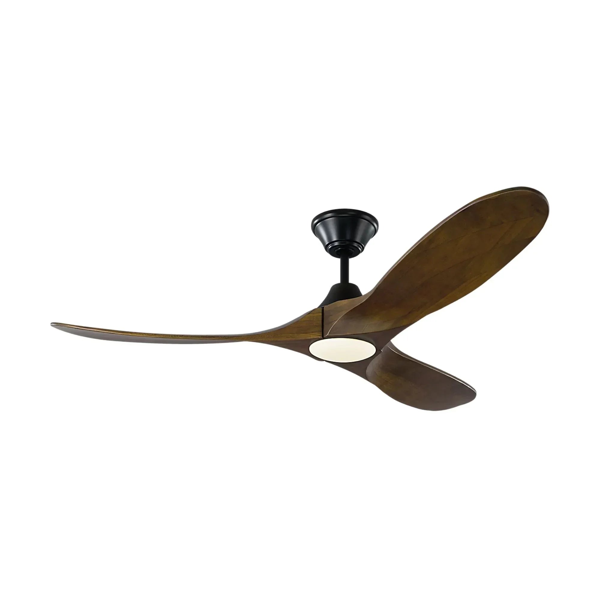 Maverick 52" Black & Walnut Damp Rated LED Ceiling Fan with Remote