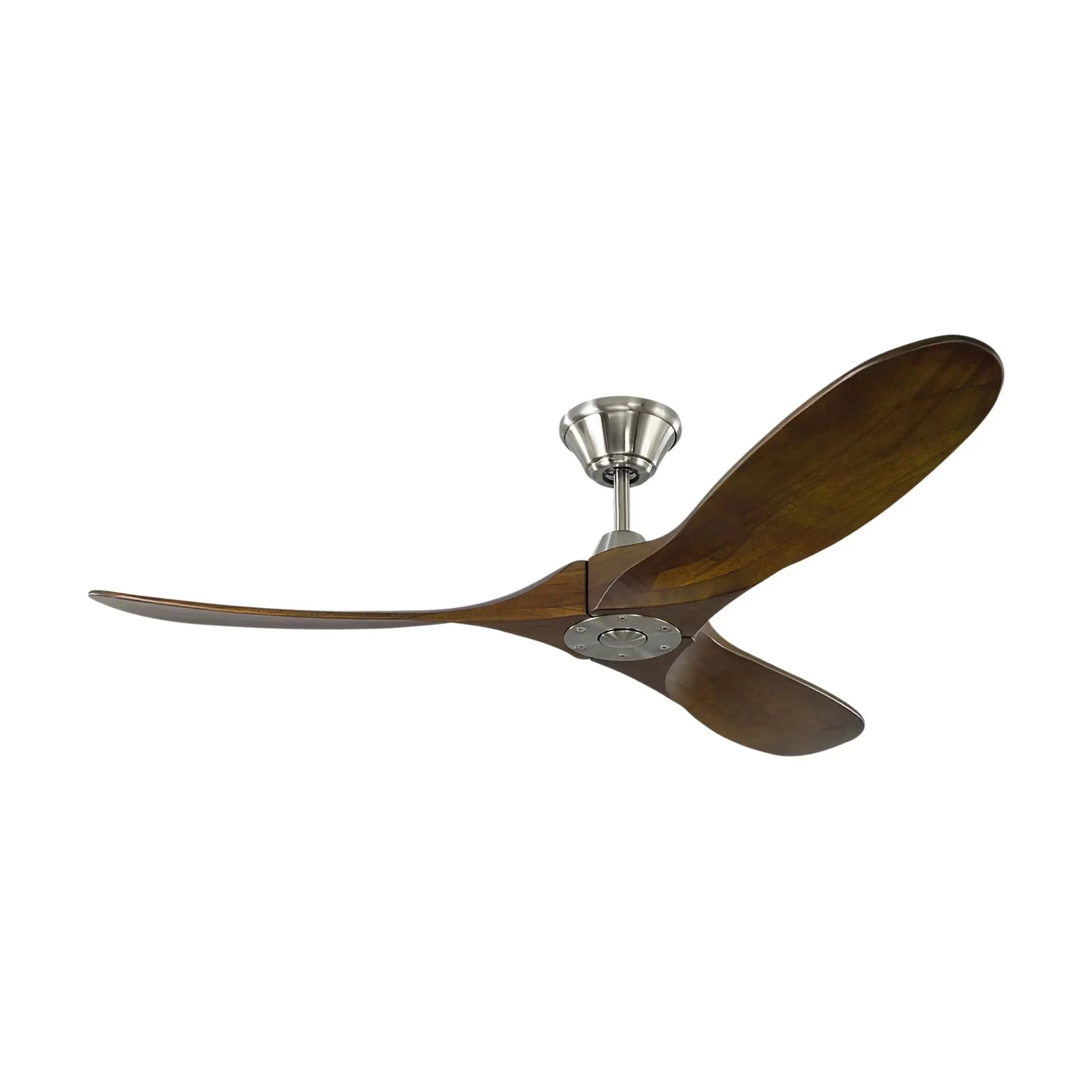 Maverick 52" Steel & Walnut Damp Rated Ceiling Fan with Remote