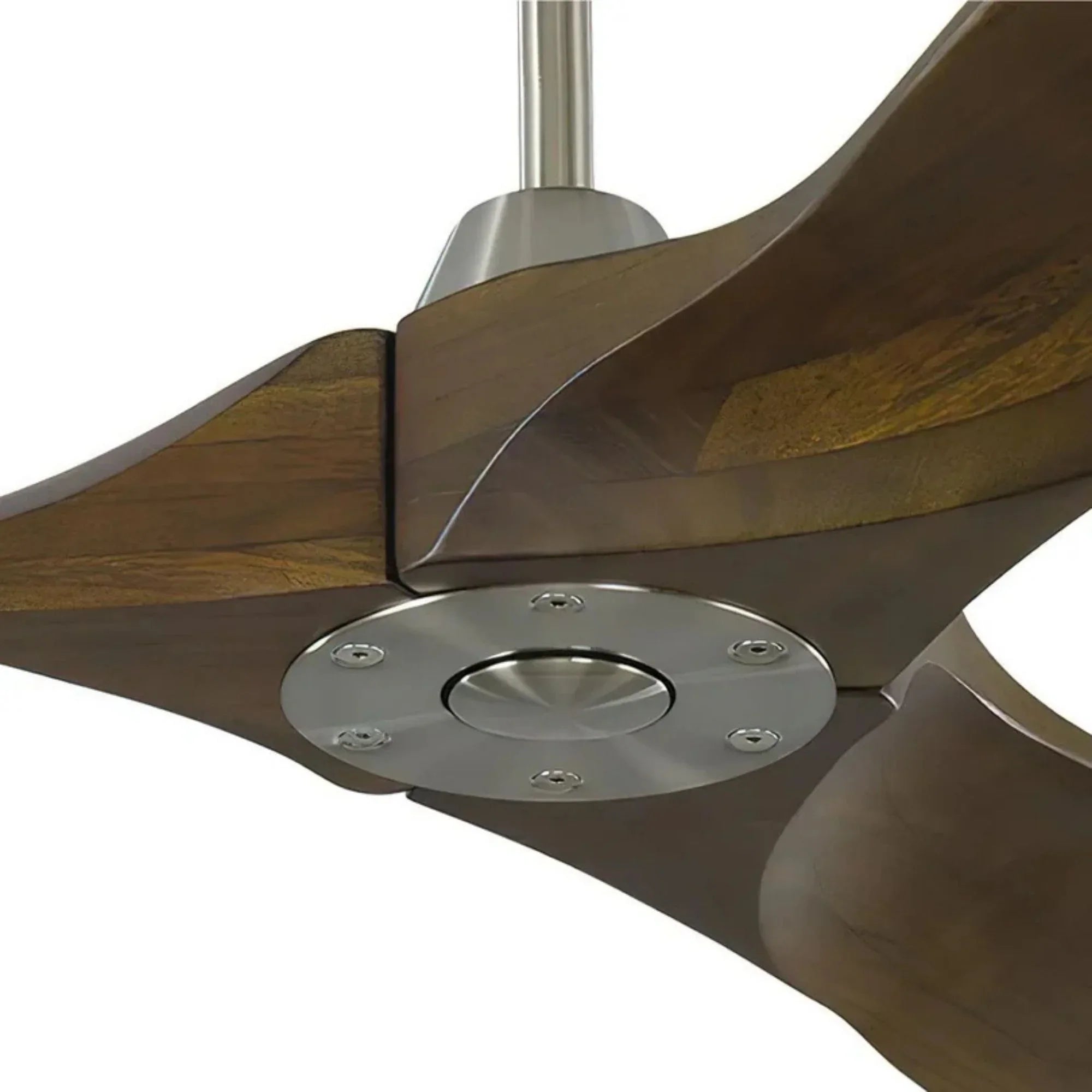 Maverick 52" Steel & Walnut Damp Rated Ceiling Fan with Remote