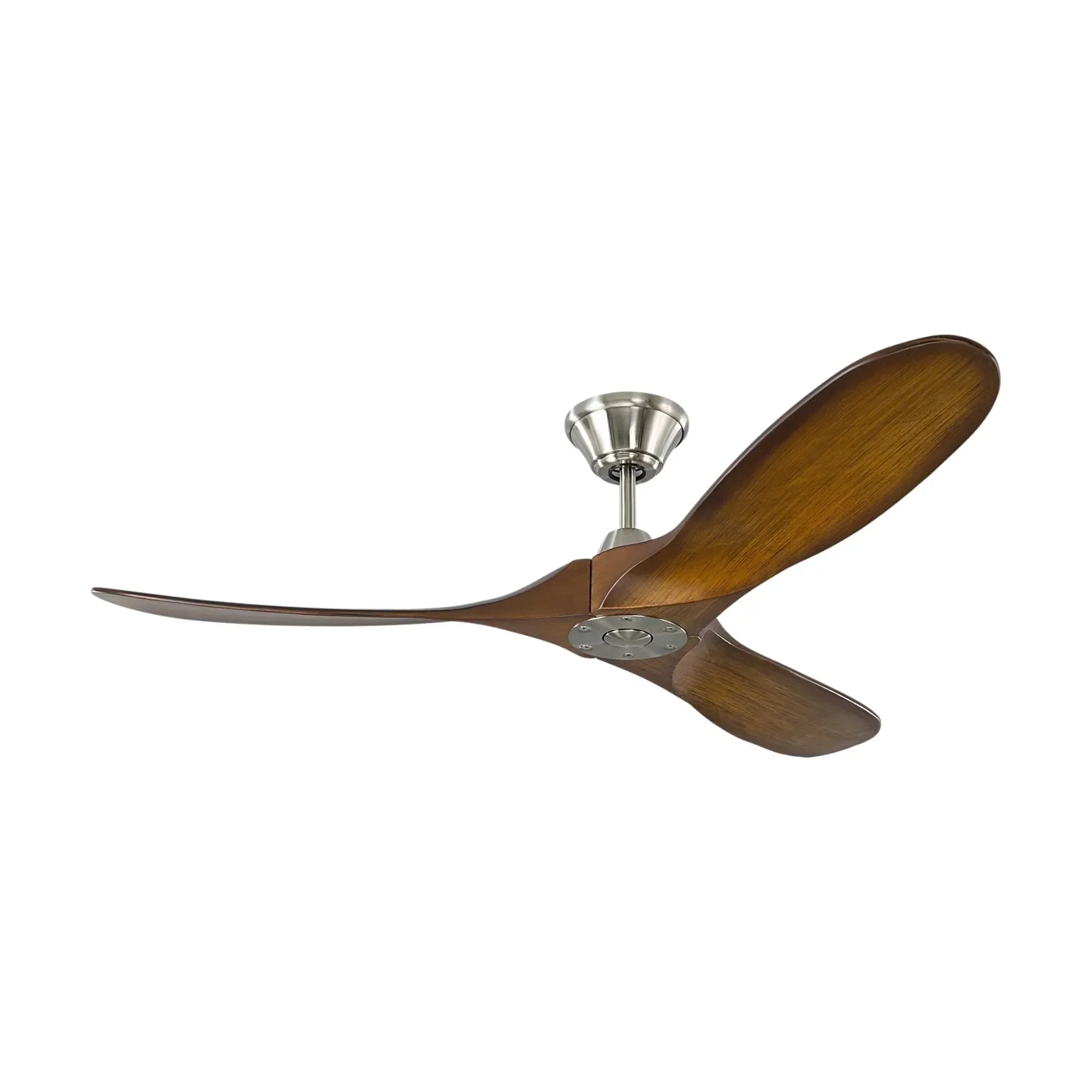 Maverick 52" Steel & Koa Damp Rated Ceiling Fan with Remote