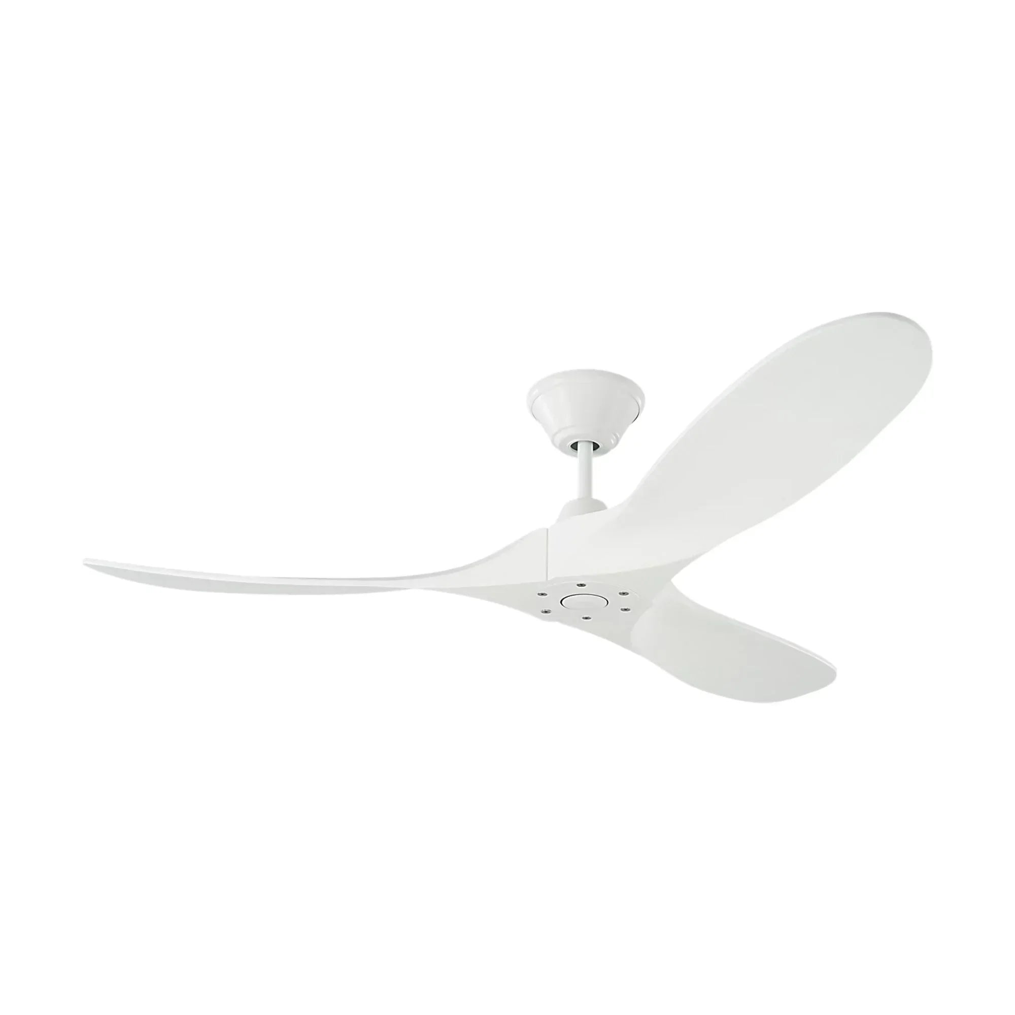 Maverick 52" Matte White Damp Rated Ceiling Fan with Remote