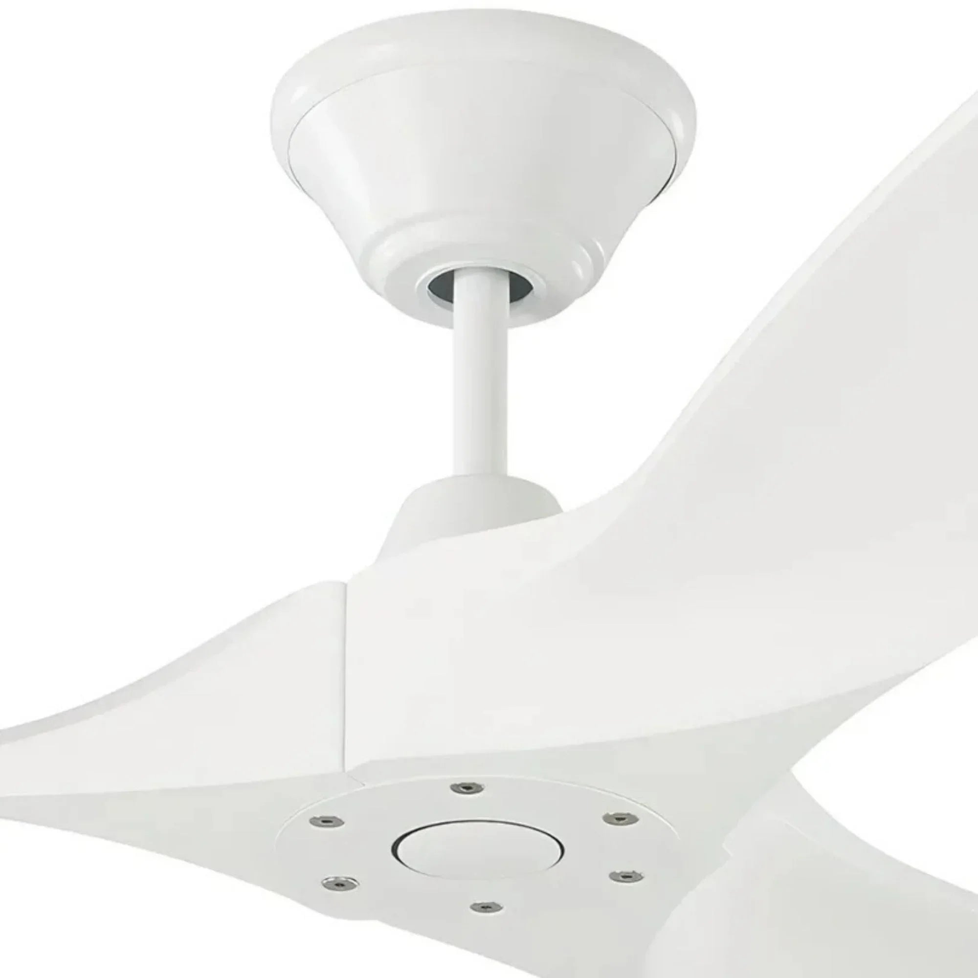 Maverick 52" Matte White Damp Rated Ceiling Fan with Remote