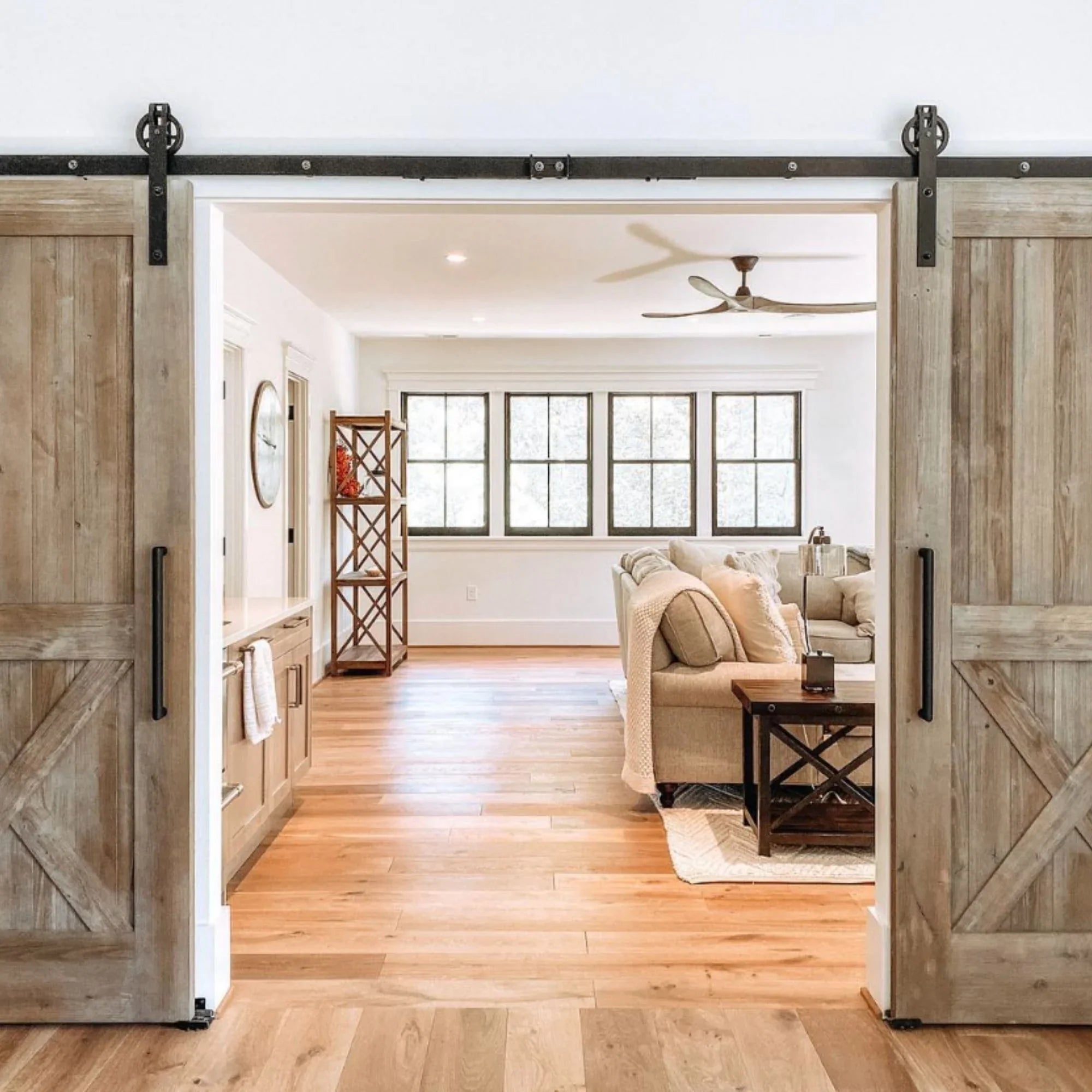 Maverick 60" Aged Pewter Damp Rated Ceiling Fan with Remote