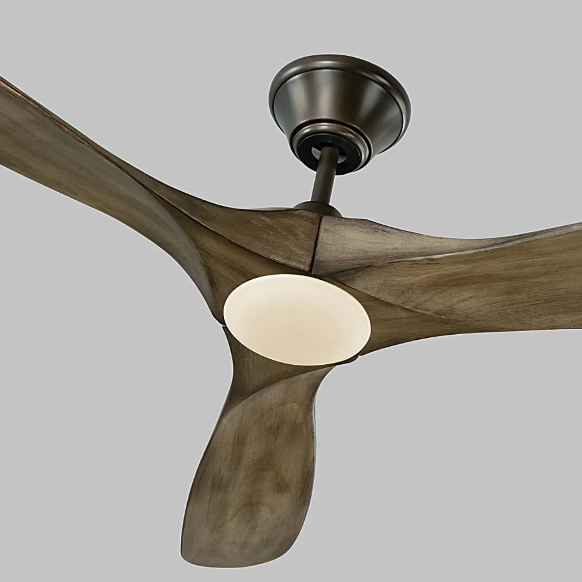 Maverick 60" Aged Pewter Damp Rated LED Ceiling Fan with Remote