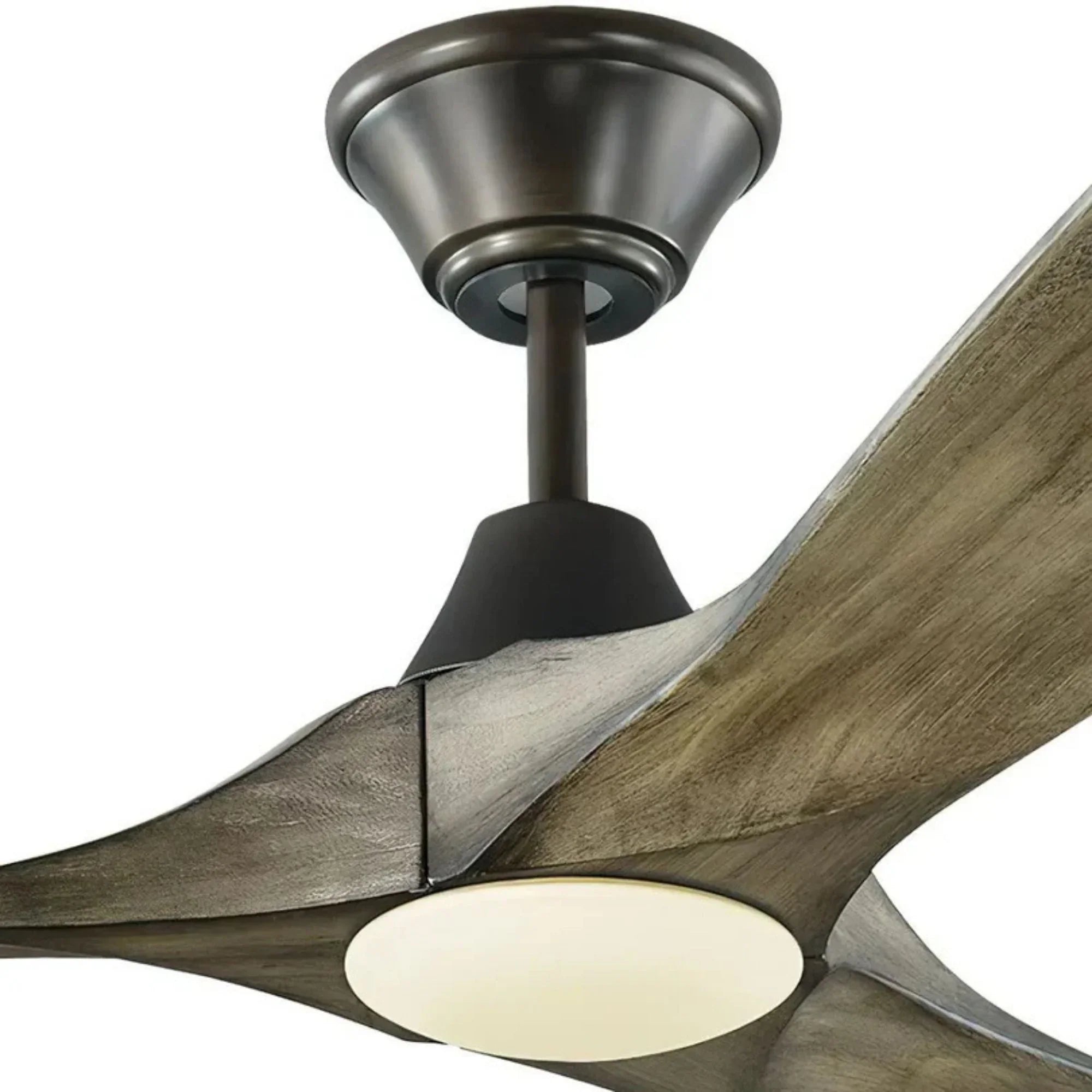 Maverick 60" Aged Pewter Damp Rated LED Ceiling Fan with Remote