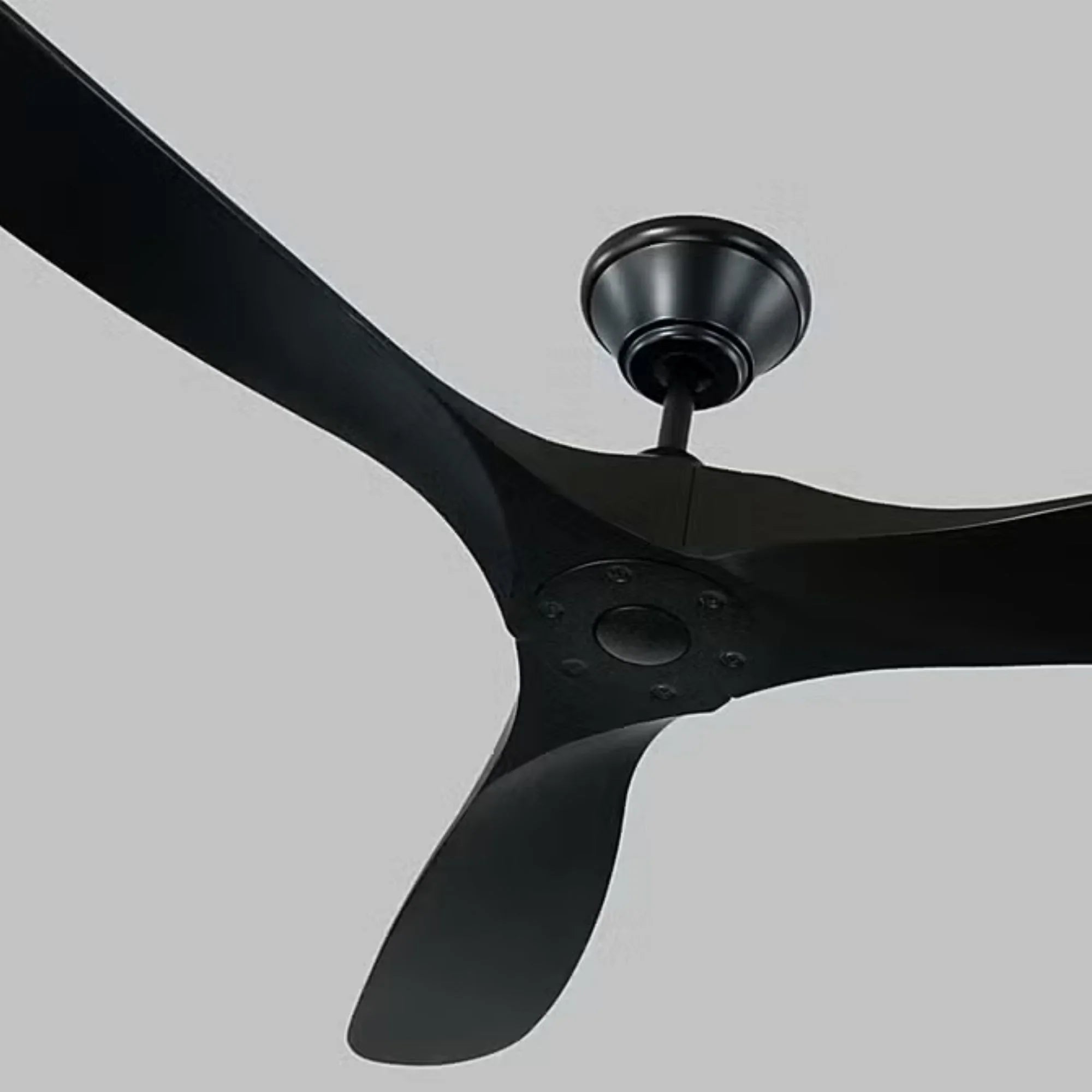 Maverick 60" Matte Black Damp Rated Ceiling Fan with Remote