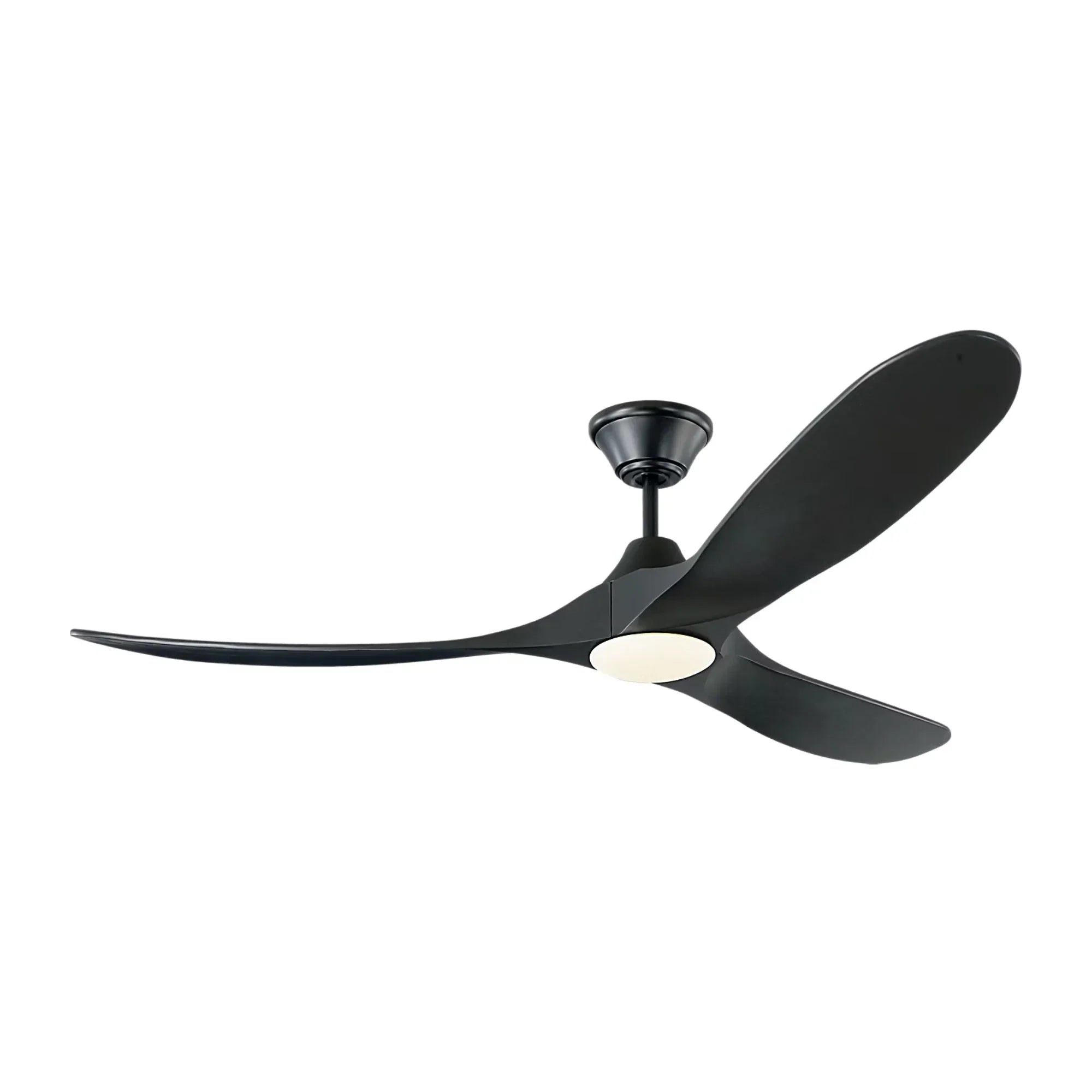 Maverick 60" Black Damp Rated LED Ceiling Fan with Remote