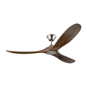Maverick 60" Steel & Walnut Damp Rated Ceiling Fan with Remote