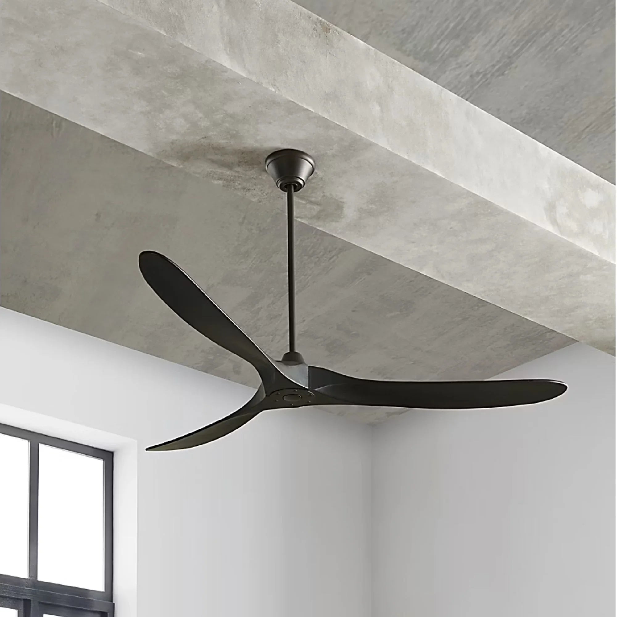 Maverick Max 70" Matte Black Large Ceiling Fan with Remote