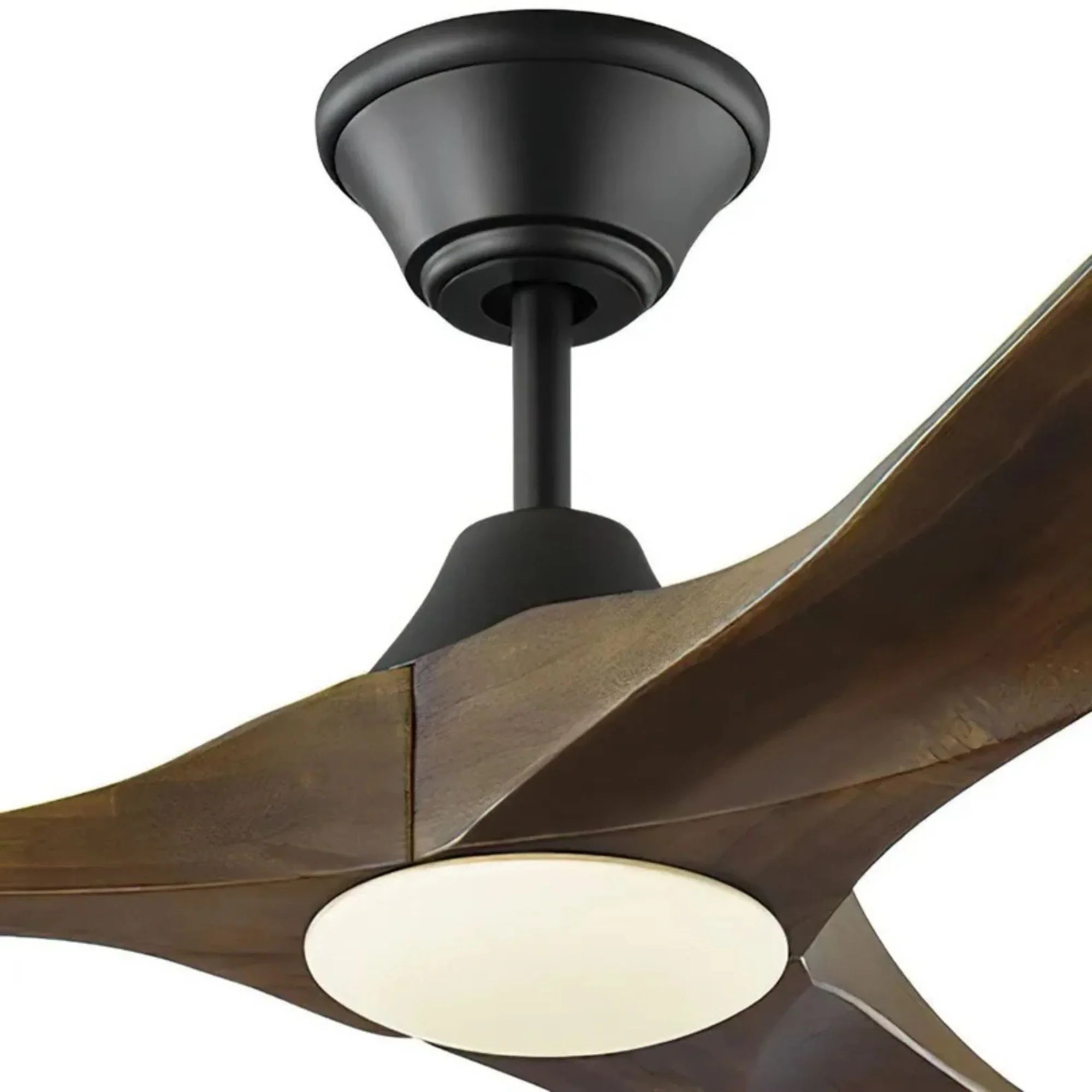 Maverick Max 70" Black & Walnut LED Large Ceiling Fan with Remote