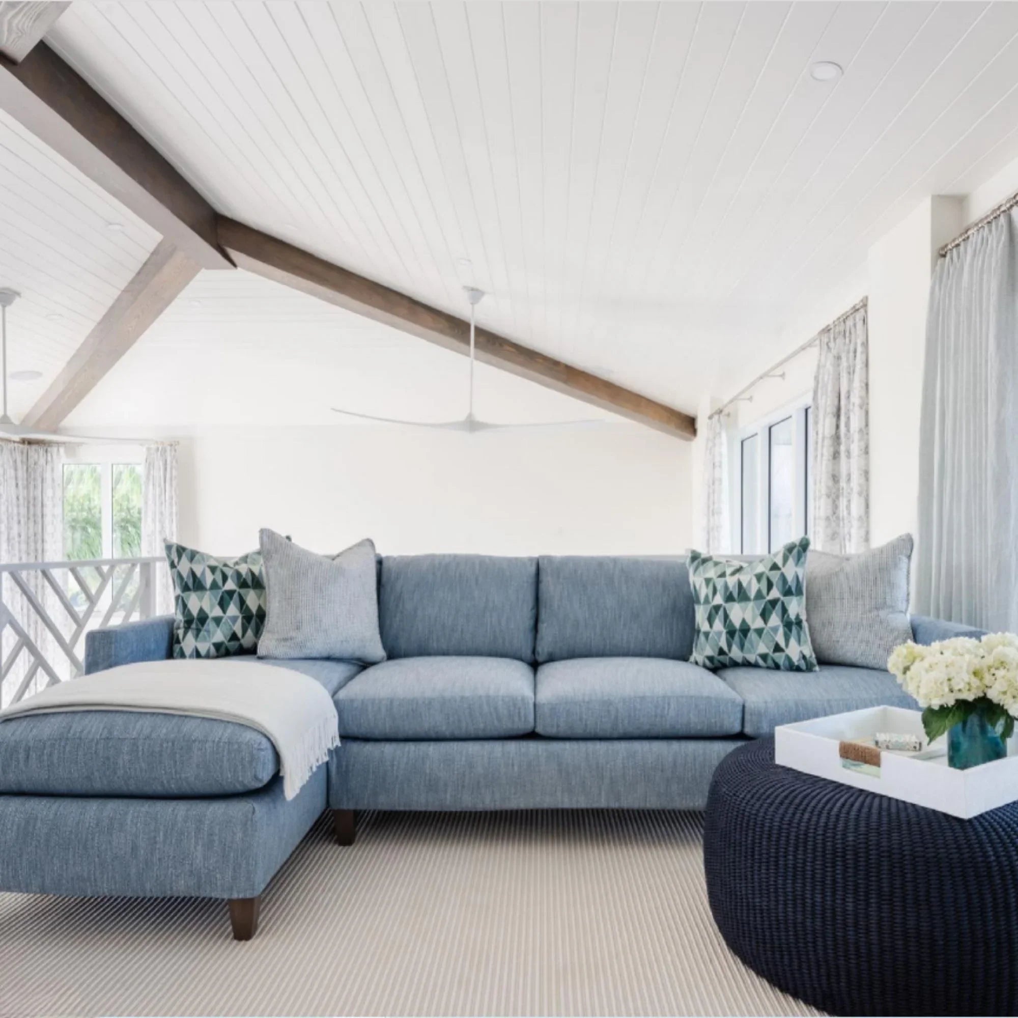 Maverick Max 70" Matte White Large Ceiling Fan with Remote