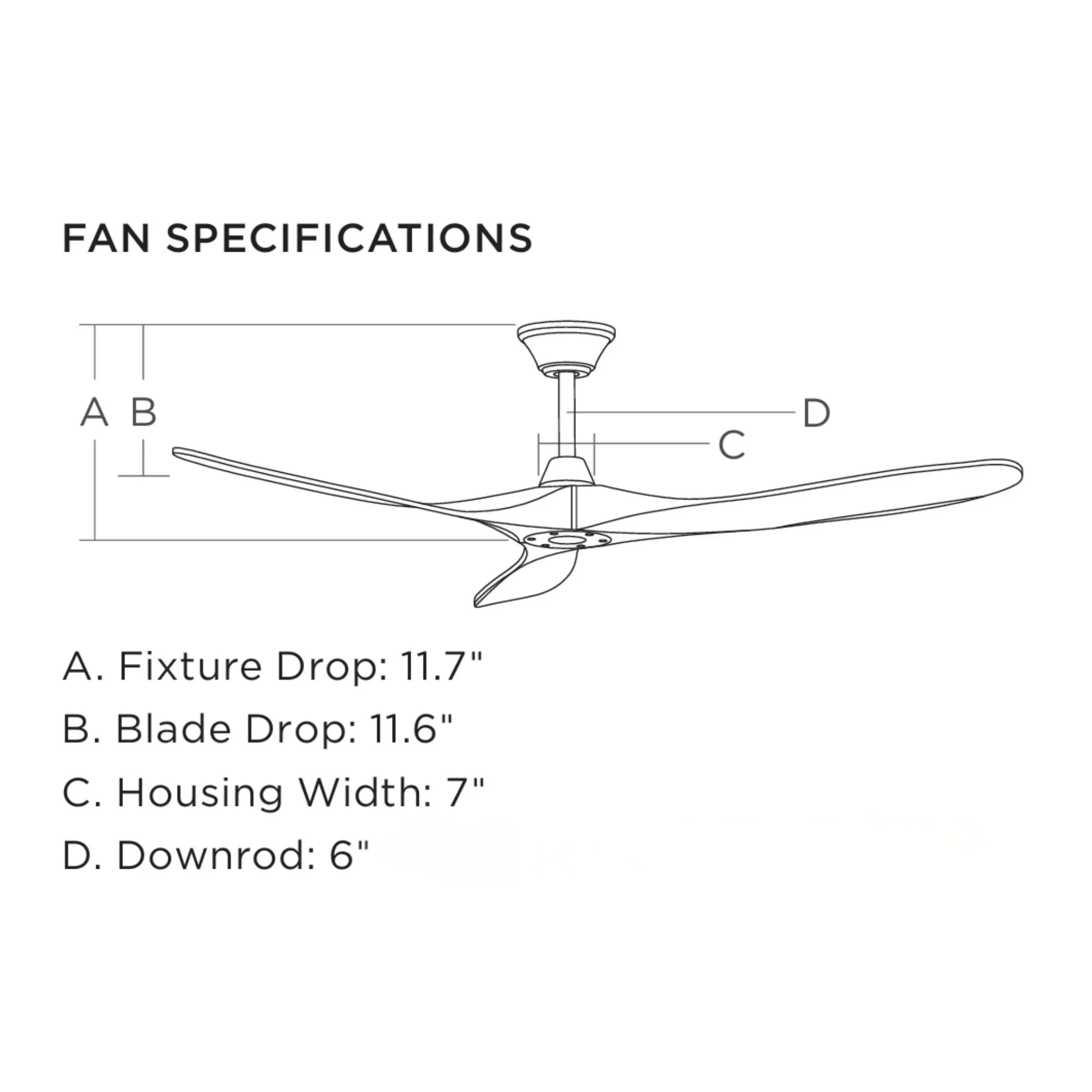 Maverick Max 70" White & Brass Large Ceiling Fan with Remote
