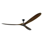 Maverick Super Max 88" Black & Walnut X-Large Ceiling Fan with Remote