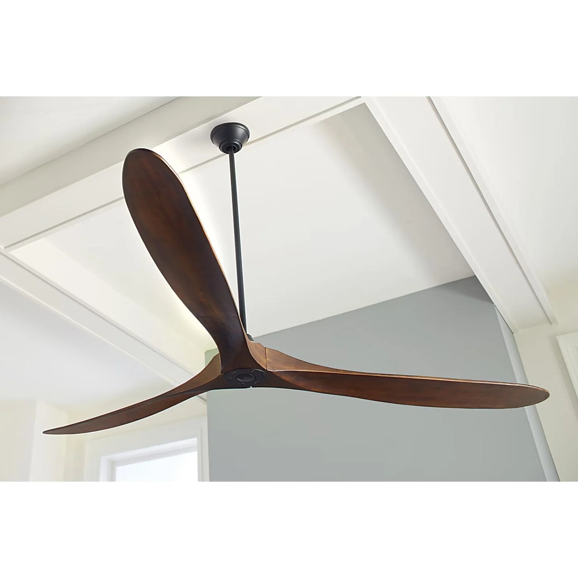 Maverick Super Max 88" Black & Walnut X-Large Ceiling Fan with Remote