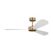 Paddle Smart 52" Burnished Brass 3-Blade Ceiling Fan