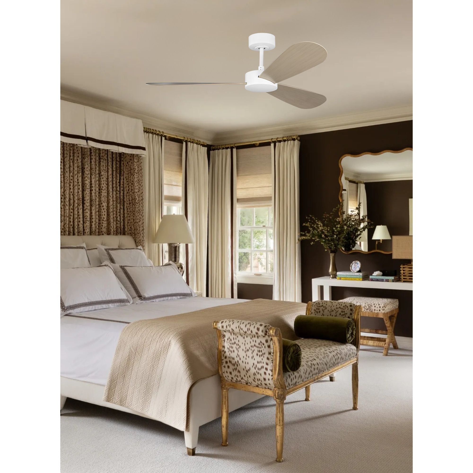 Paddle Smart 52" Matte White 3-Blade Ceiling Fan