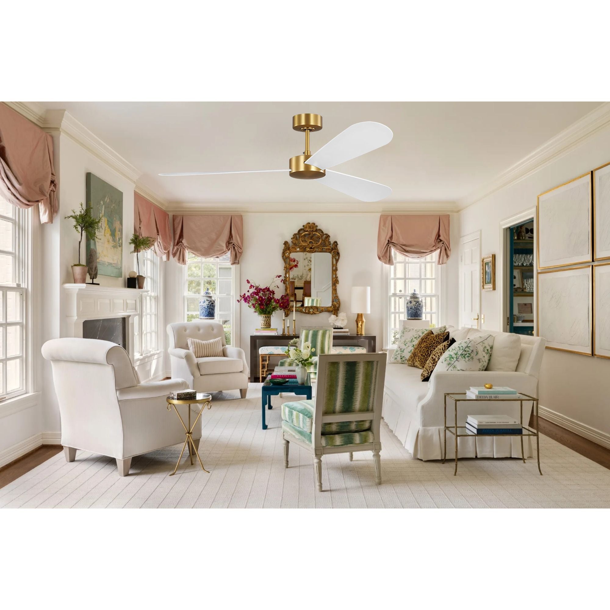 Paddle Smart 60" Matte White 3-Blade Ceiling Fan
