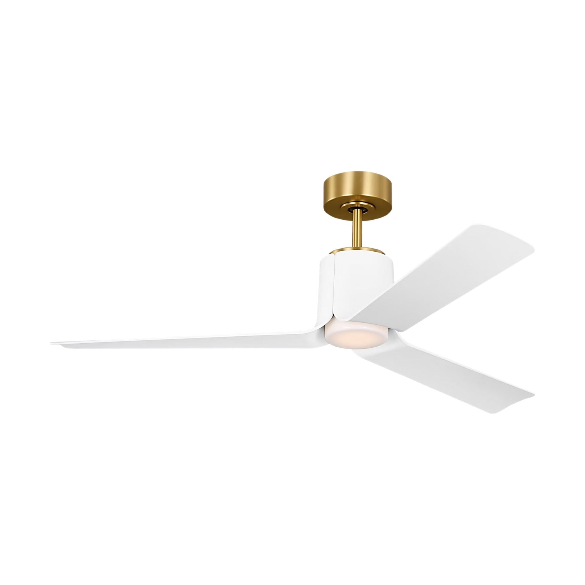 Peel Smart 52" Burnished Brass LED Ceiling Fan with Remote