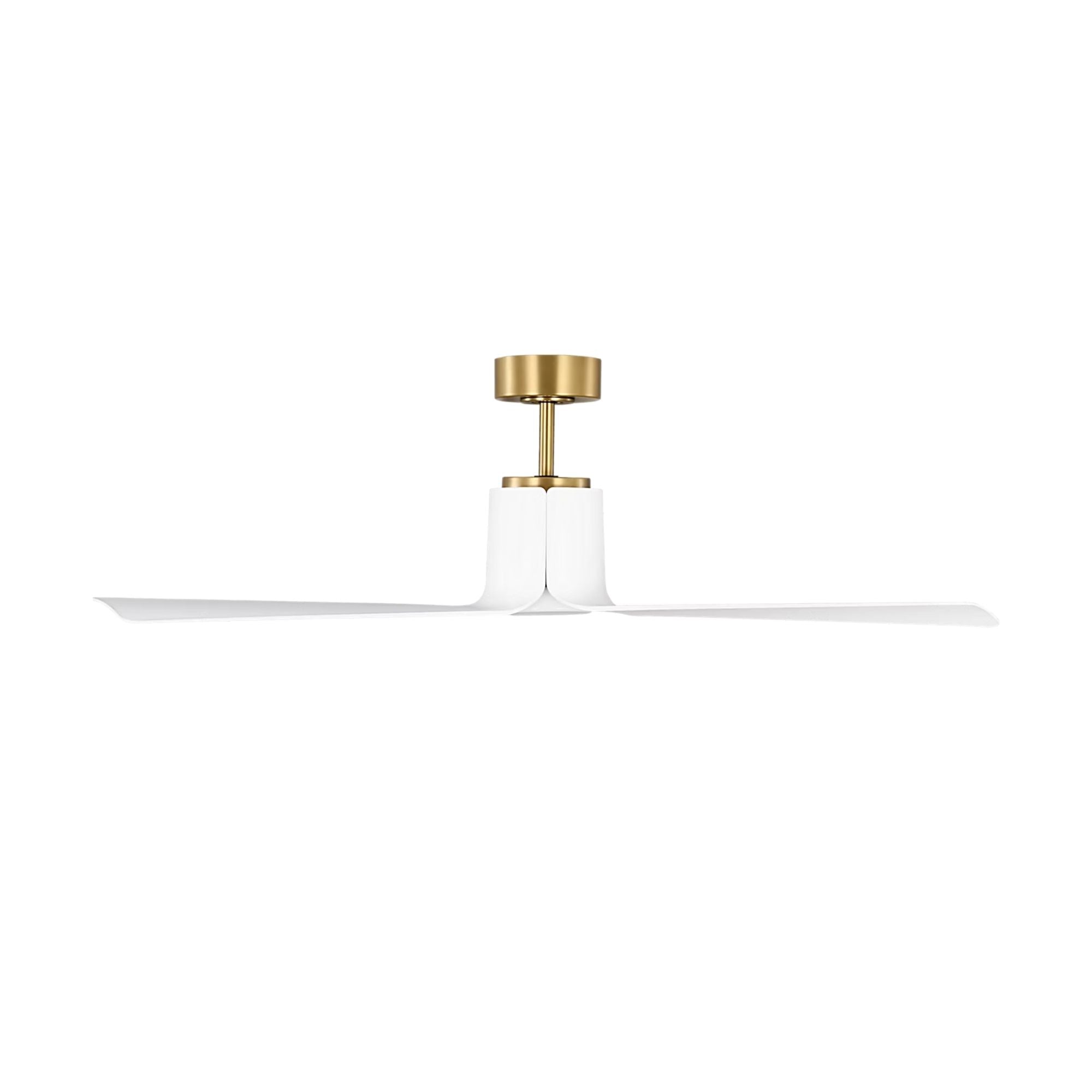 Peel Smart 52" Burnished Brass LED Ceiling Fan with Remote