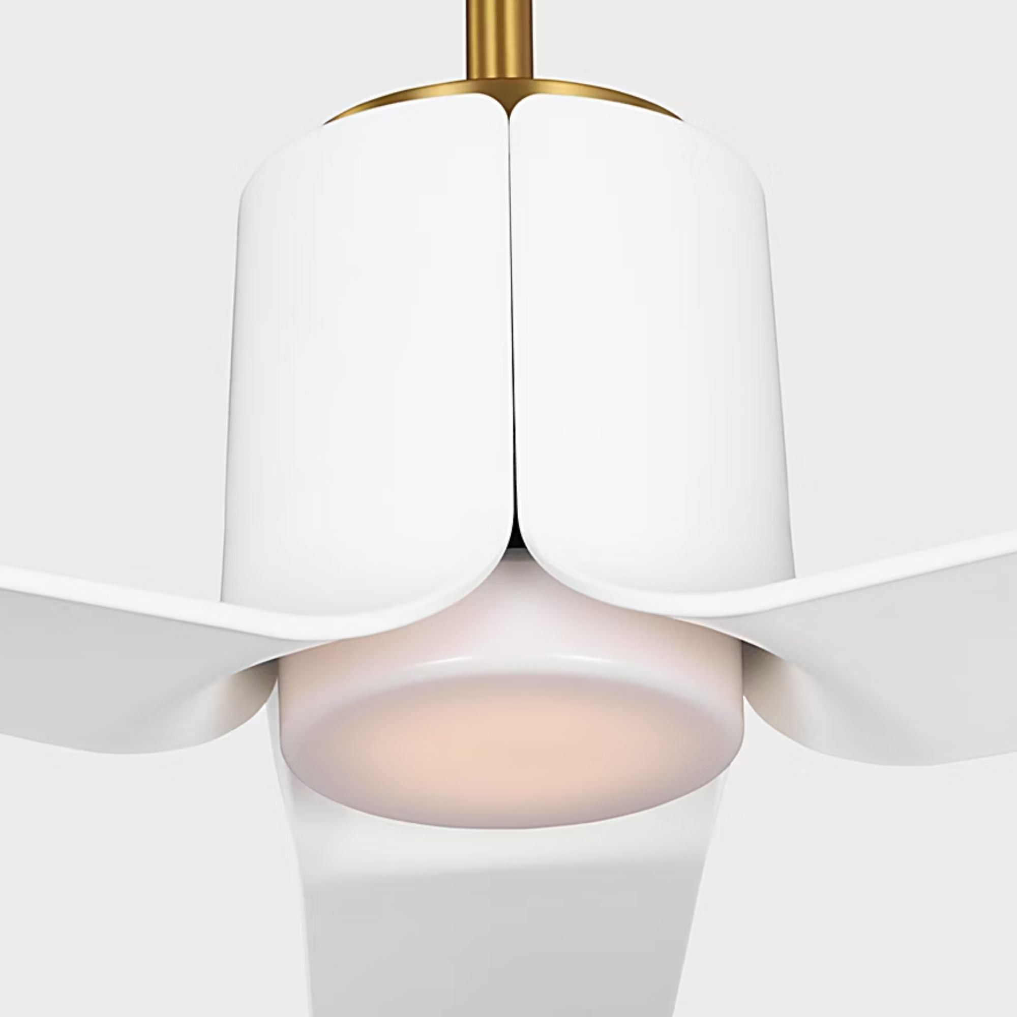 Peel Smart 52" Burnished Brass LED Ceiling Fan with Remote