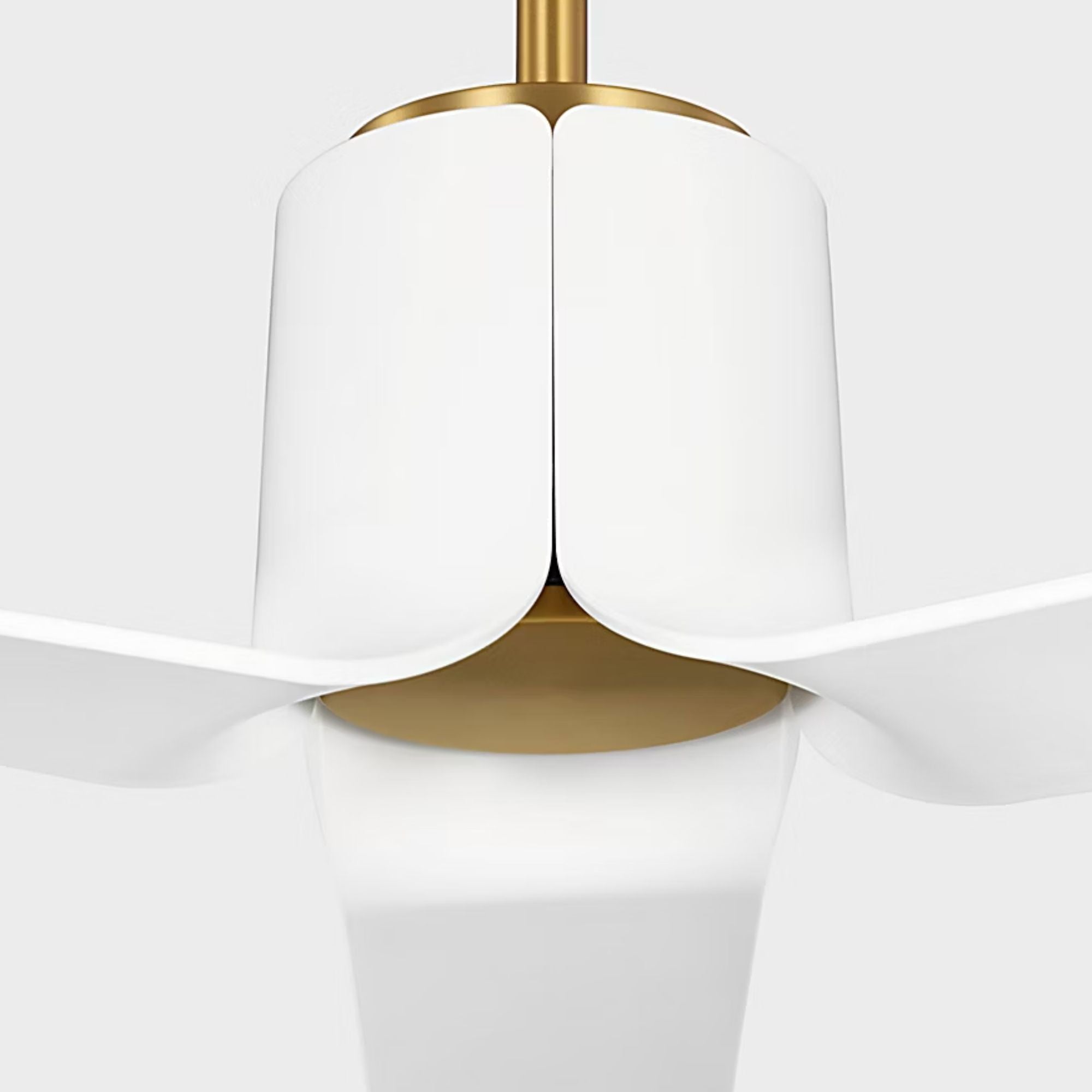 Peel Smart 52" Burnished Brass LED Ceiling Fan with Remote