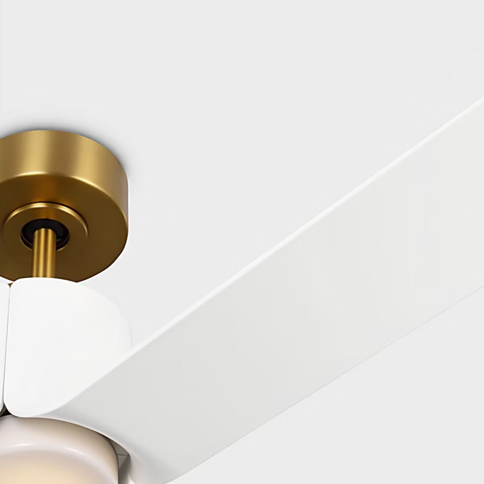 Peel Smart 52" Burnished Brass LED Ceiling Fan with Remote