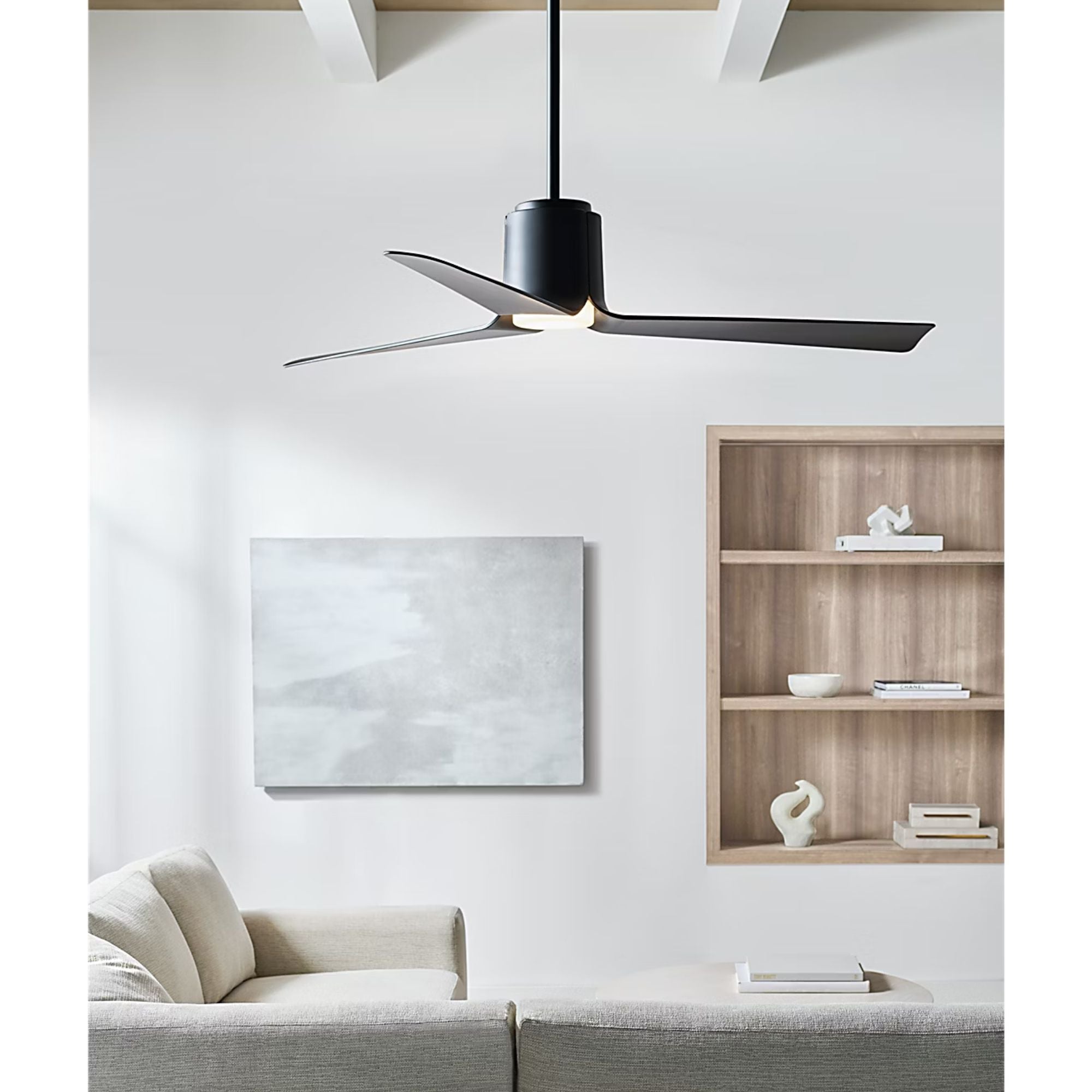 Peel Smart 52" Midnight Black LED Ceiling Fan with Remote