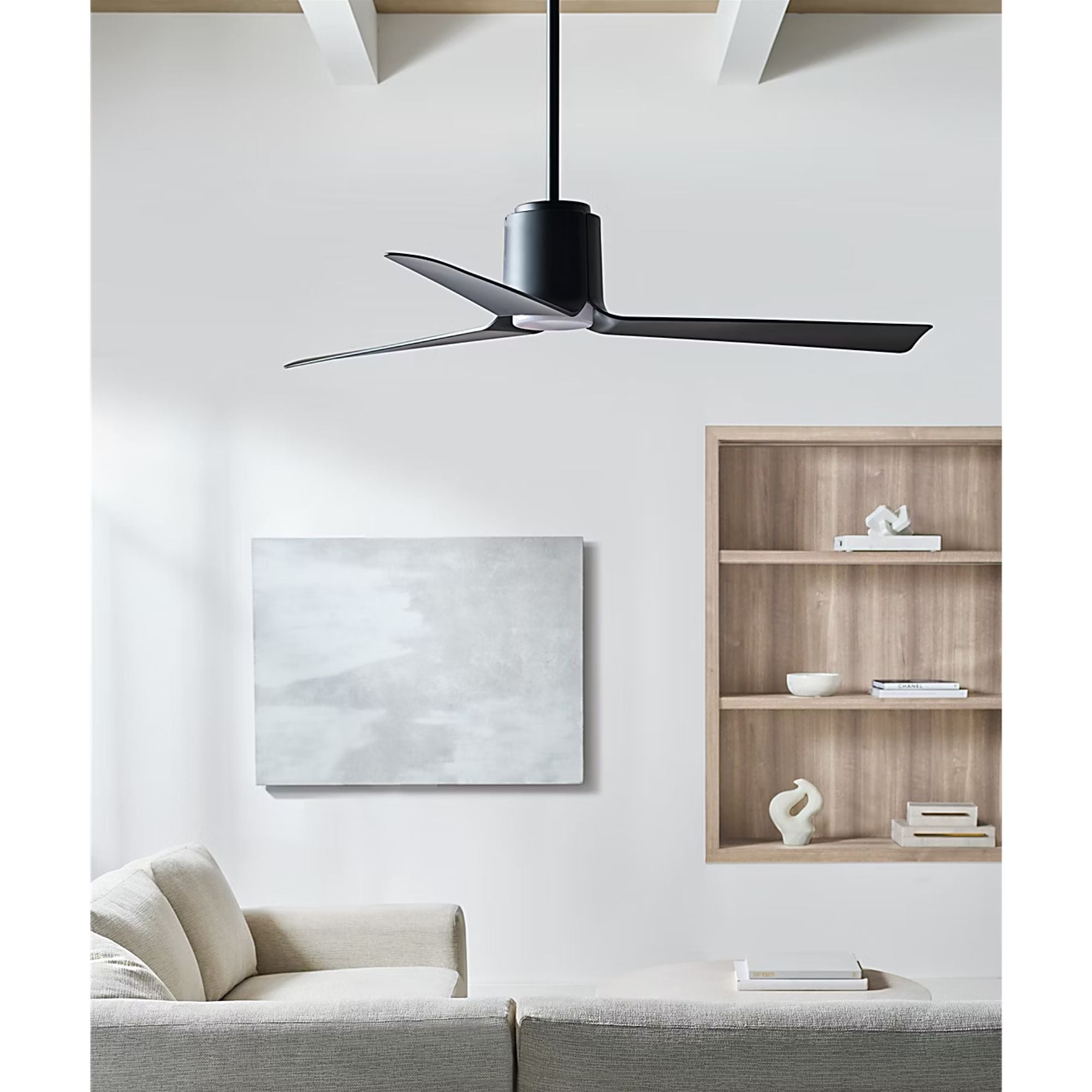 Peel Smart 52" Midnight Black LED Ceiling Fan with Remote