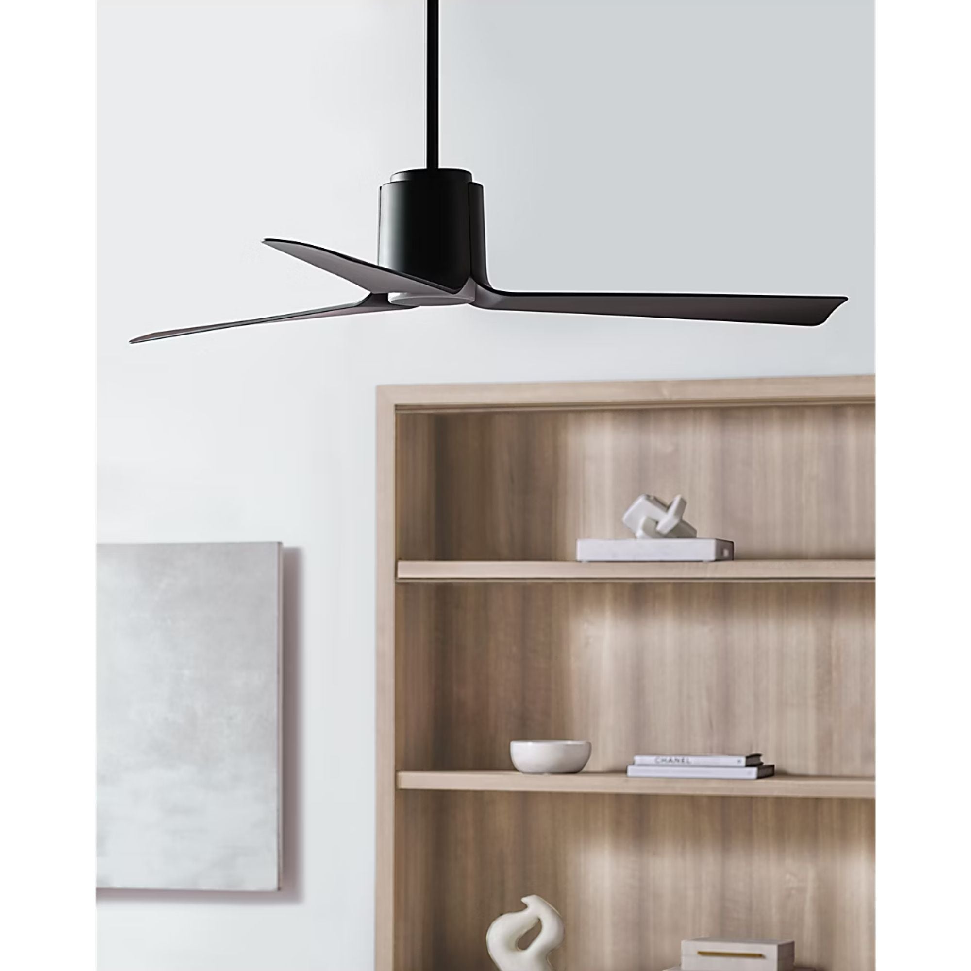 Peel Smart 52" Midnight Black LED Ceiling Fan with Remote