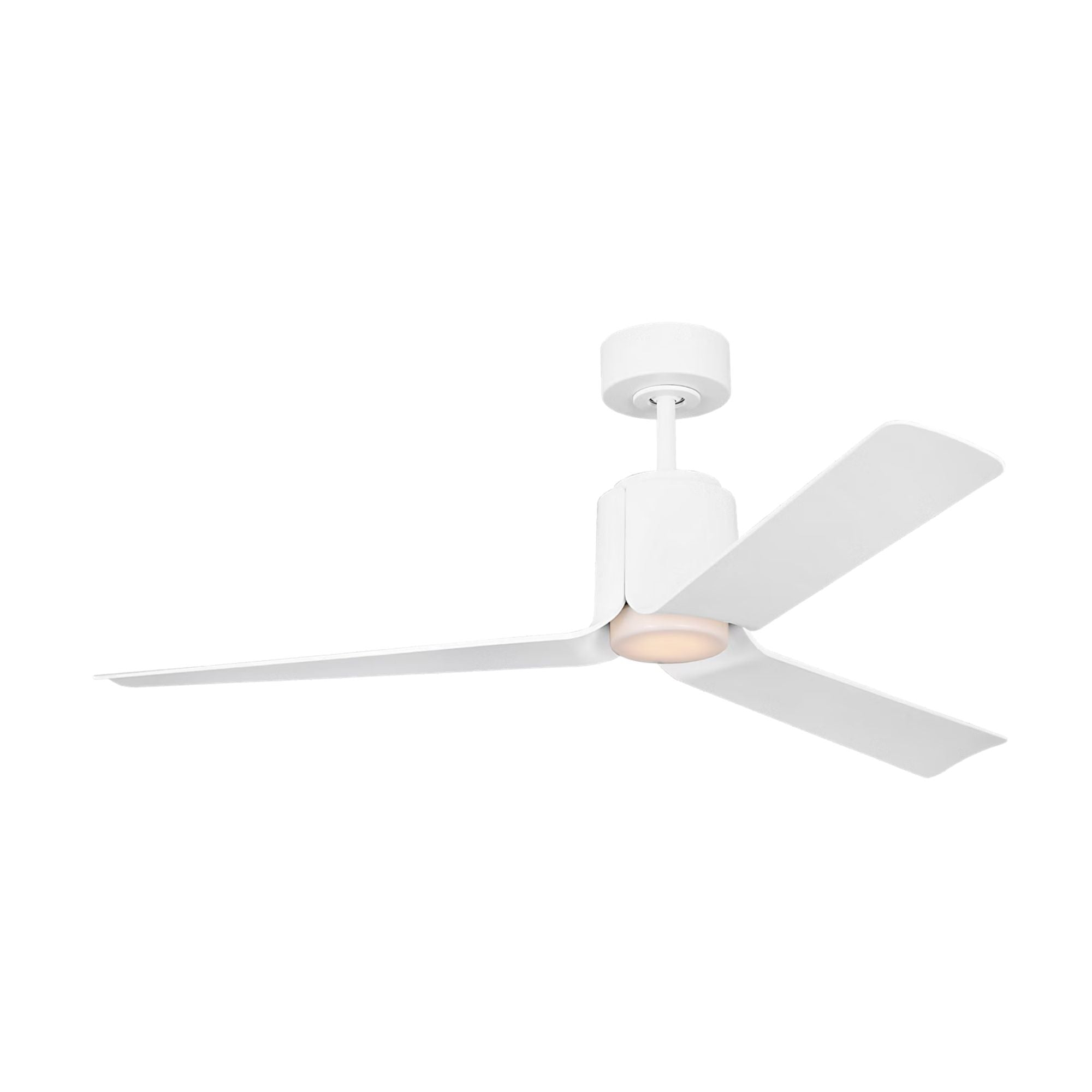 Peel Smart 52" Matte White LED Ceiling Fan with Remote