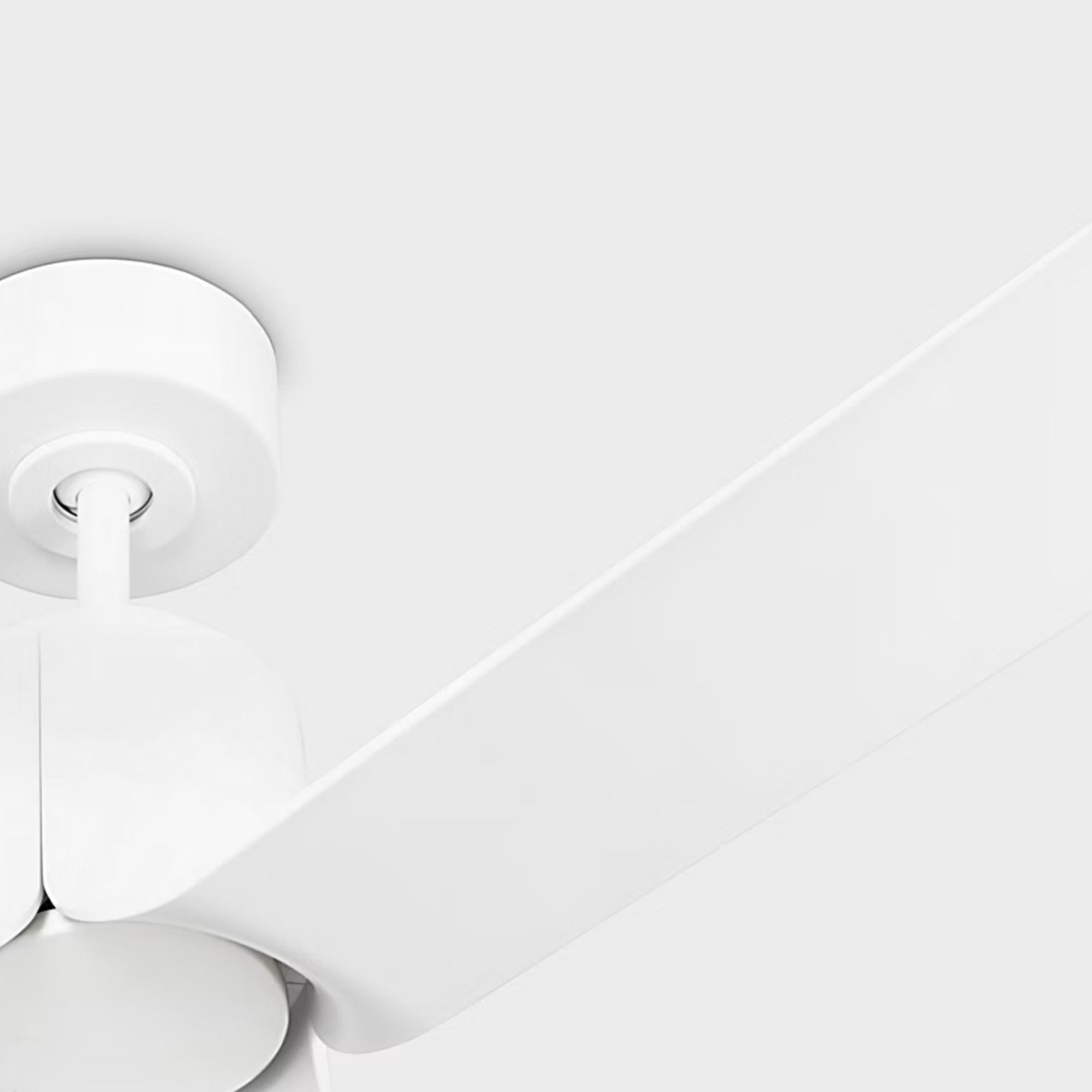 Peel Smart 52" Matte White LED Ceiling Fan with Remote