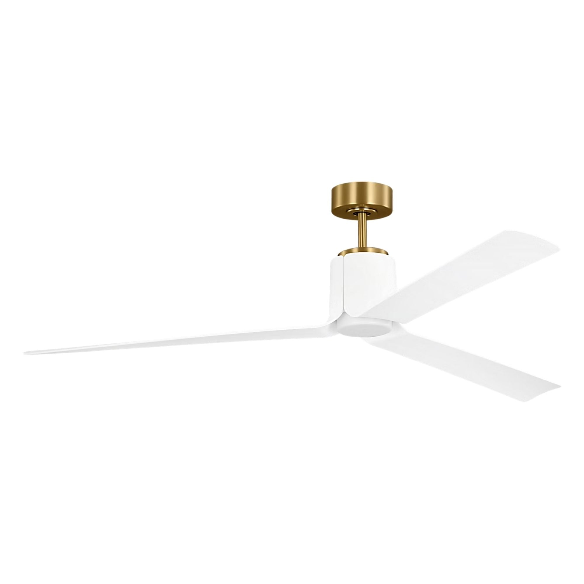 Peel Smart 66" Burnished Brass LED Ceiling Fan with Remote