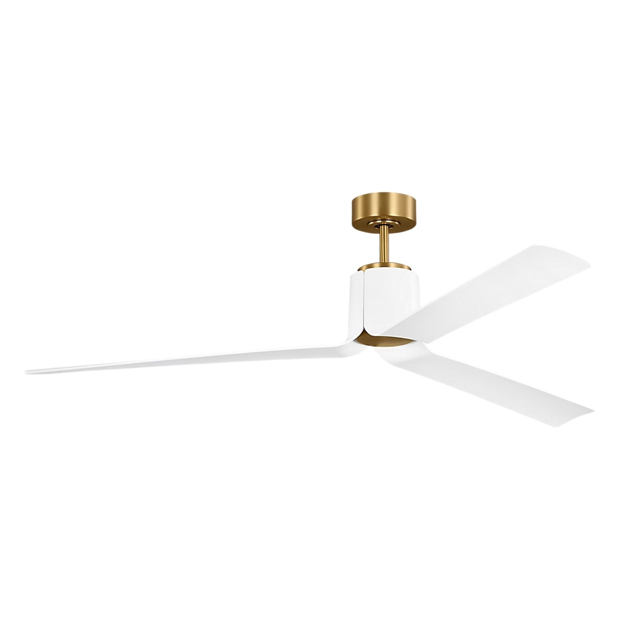 Peel Smart 66" Burnished Brass LED Ceiling Fan with Remote