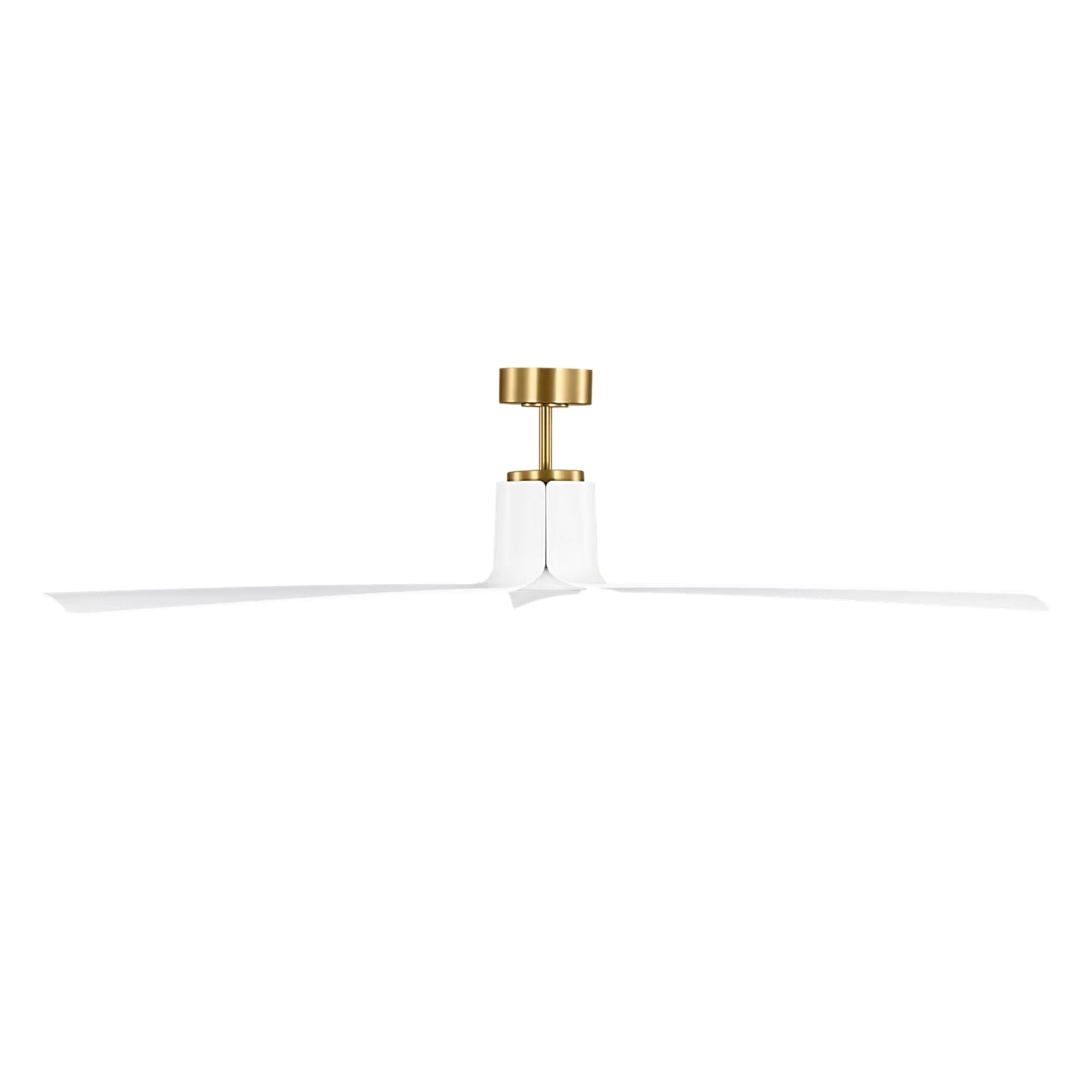 Peel Smart 66" Burnished Brass LED Ceiling Fan with Remote