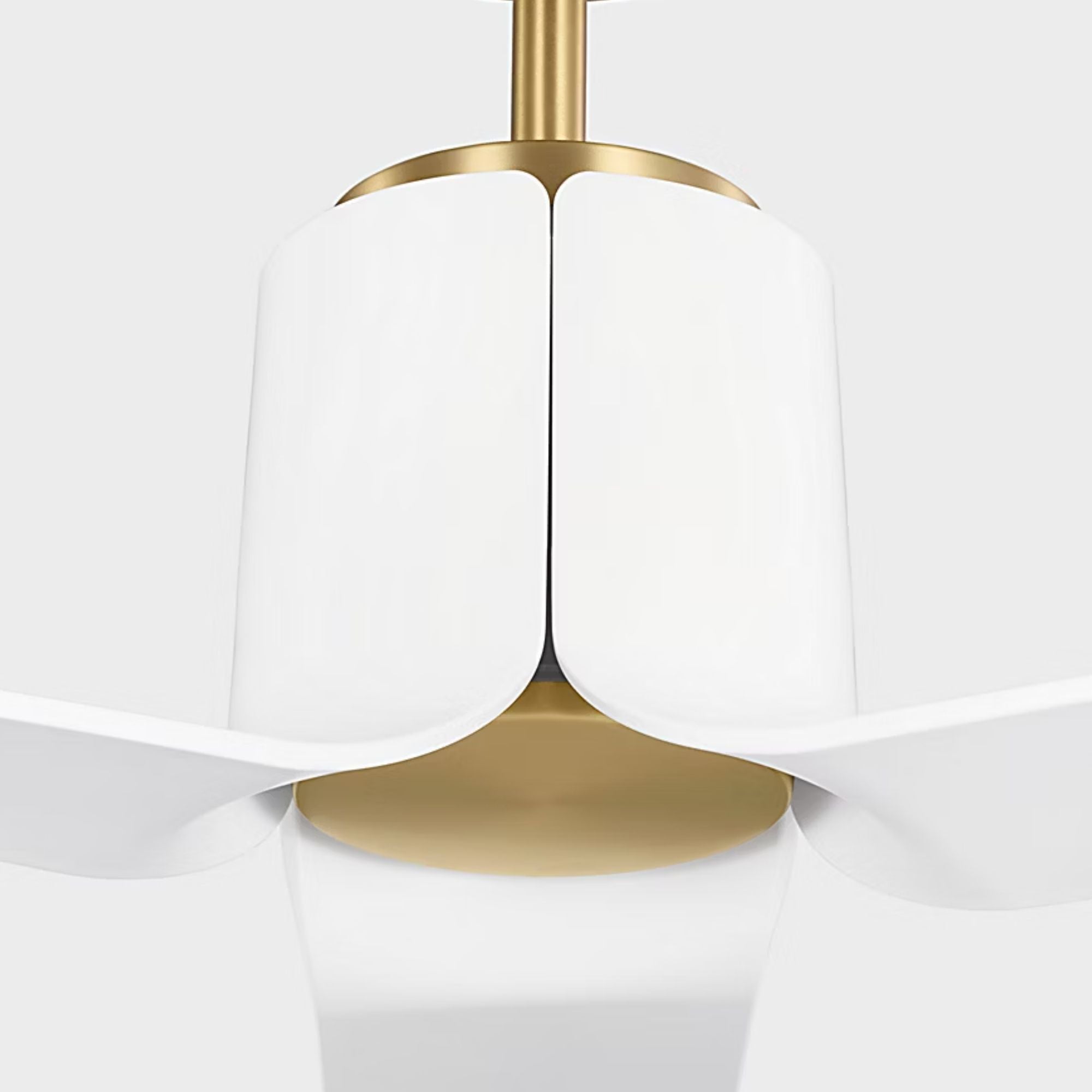 Peel Smart 66" Burnished Brass LED Ceiling Fan with Remote