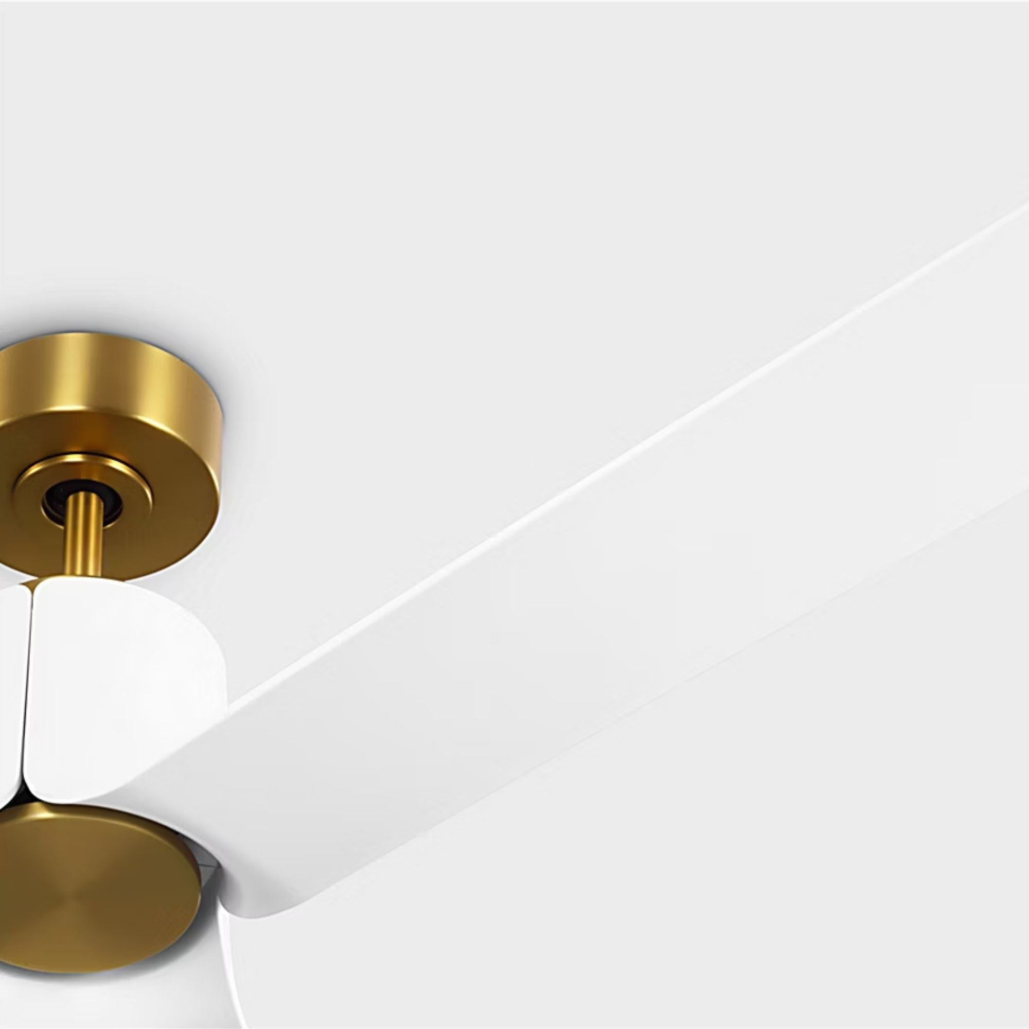 Peel Smart 66" Burnished Brass LED Ceiling Fan with Remote