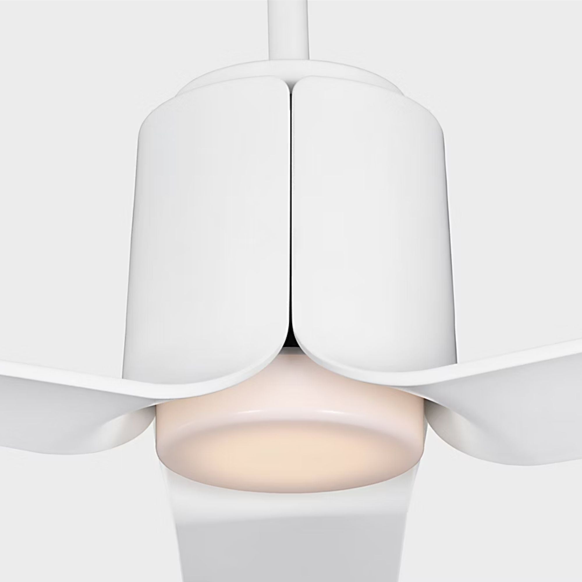 Peel Smart 66" Matte White LED Ceiling Fan with Remote