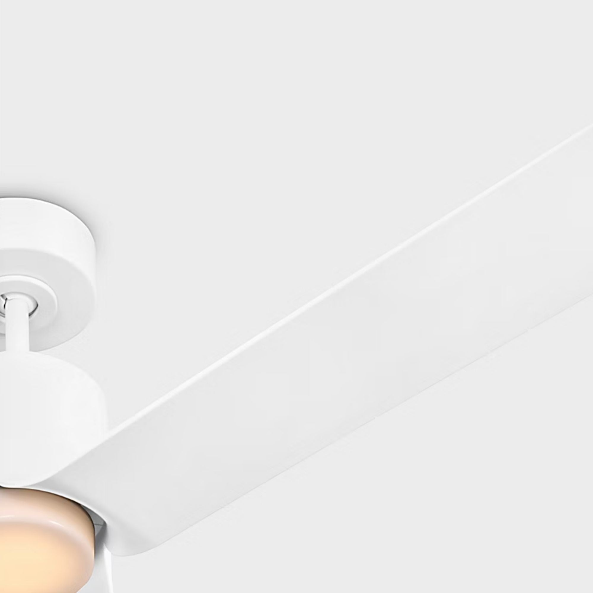 Peel Smart 66" Matte White LED Ceiling Fan with Remote