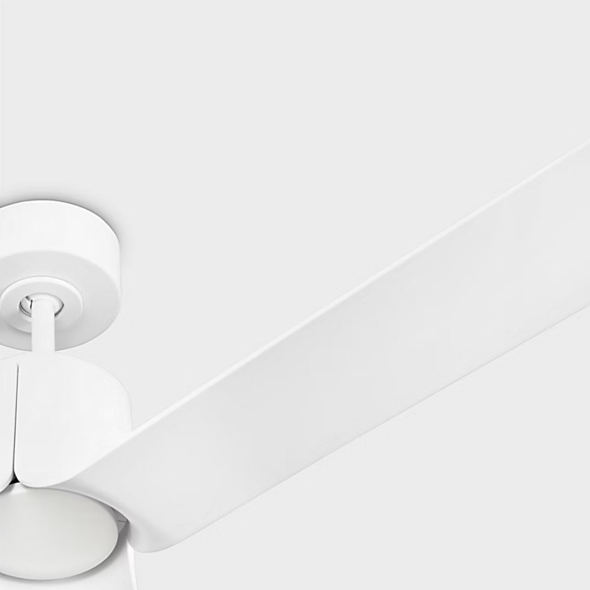 Peel Smart 66" Matte White LED Ceiling Fan with Remote
